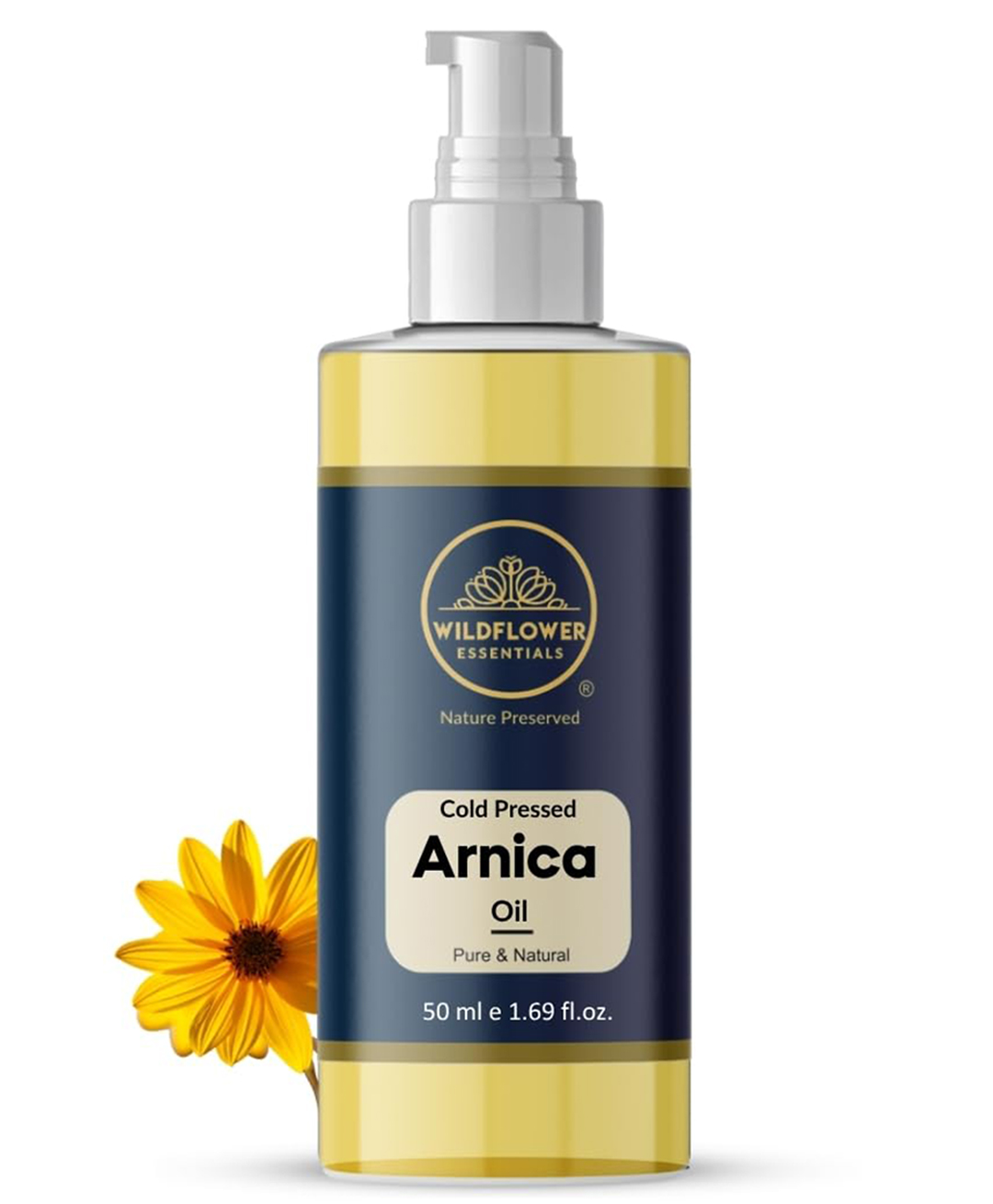 Wildflower Essentials Pure Arnica Oil (Arnica montana) | Oil Cold Pressed for Face Skin Hair & Body Massage, Hydration Pure & Natural | Undiluted | 50ml-image-26