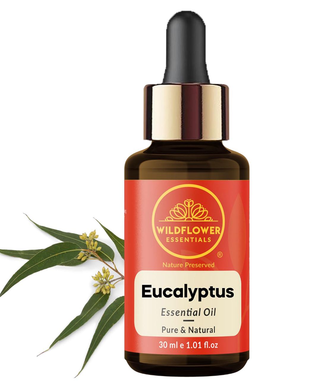 Wildflower Essentials Eucalyptus Essential Oil for Skin, Hair, Diffuser, Humidifier, DIY Soap Making, Candle Making & Aromatherapy 30ml (1 oz)-image-21