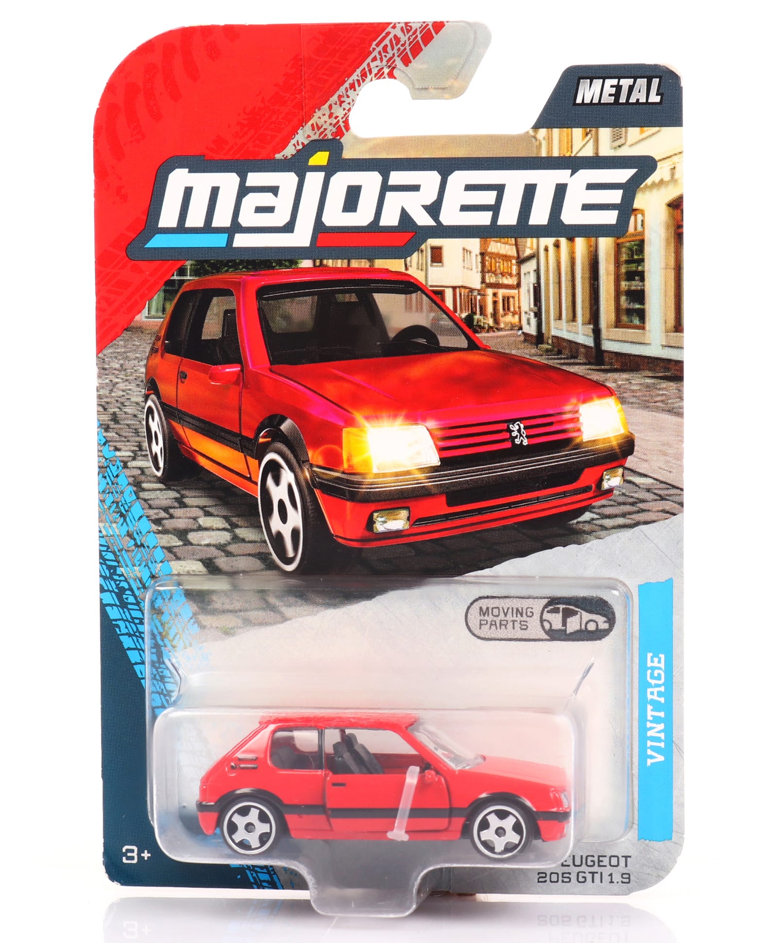 Majorette Vintage Premium Die Cast CarPeugeot 20sgtI 1.9 - Red-image-8