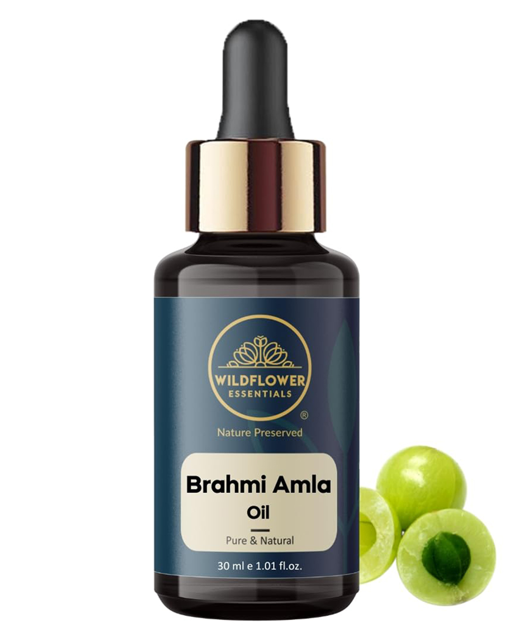 Wildflower Essentials Brahmi Amla Oil for Face, Skin, Hair, Body & Hydration, Pure & Natural (30ml)-image-27