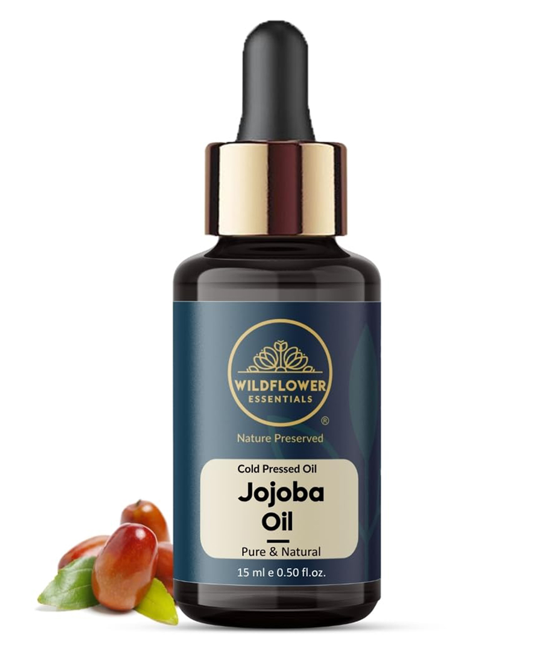 Wildflower Essentials Cold Pressed Jojoba Oil Carrier Oil For Face, Hair, Skin, Body (15 ML)-picture-18