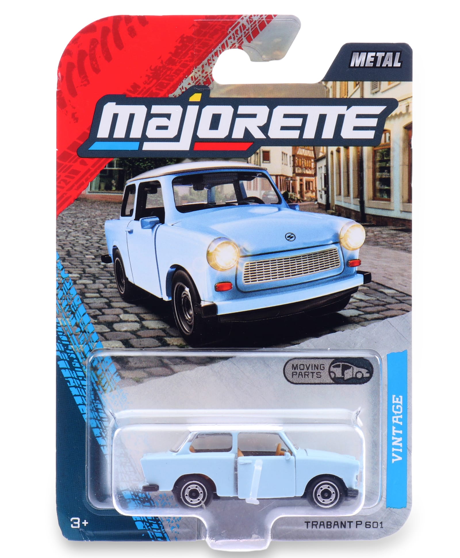 Majorette Vintage Premium Die Cast Collectible Vehicle with Moving Parts, Metal Body Toy for Kids & Collectors - Light Blue-image-44