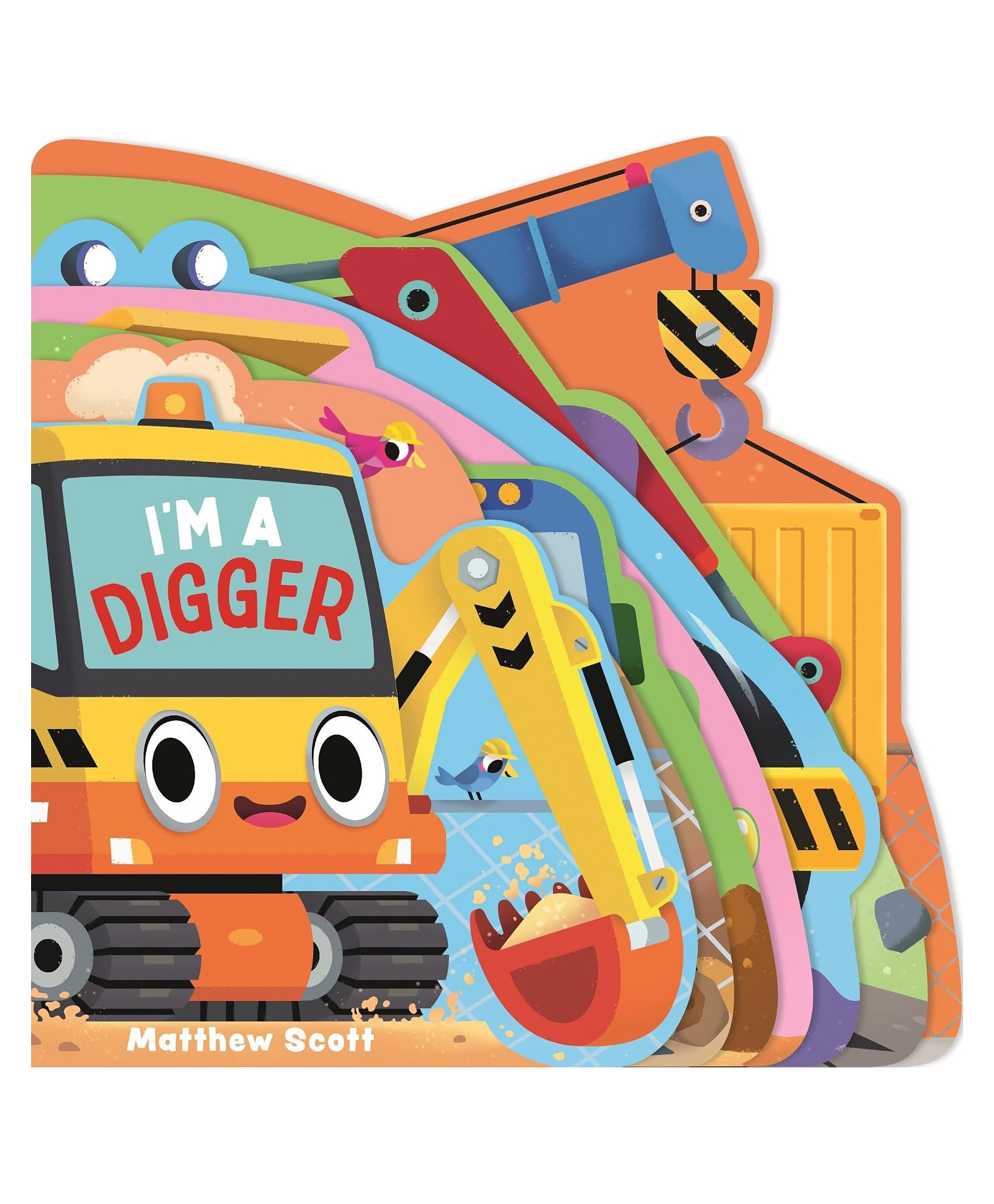 I'm a Digger: A dinky shaped board book packed with favourite vehicles!-image-28