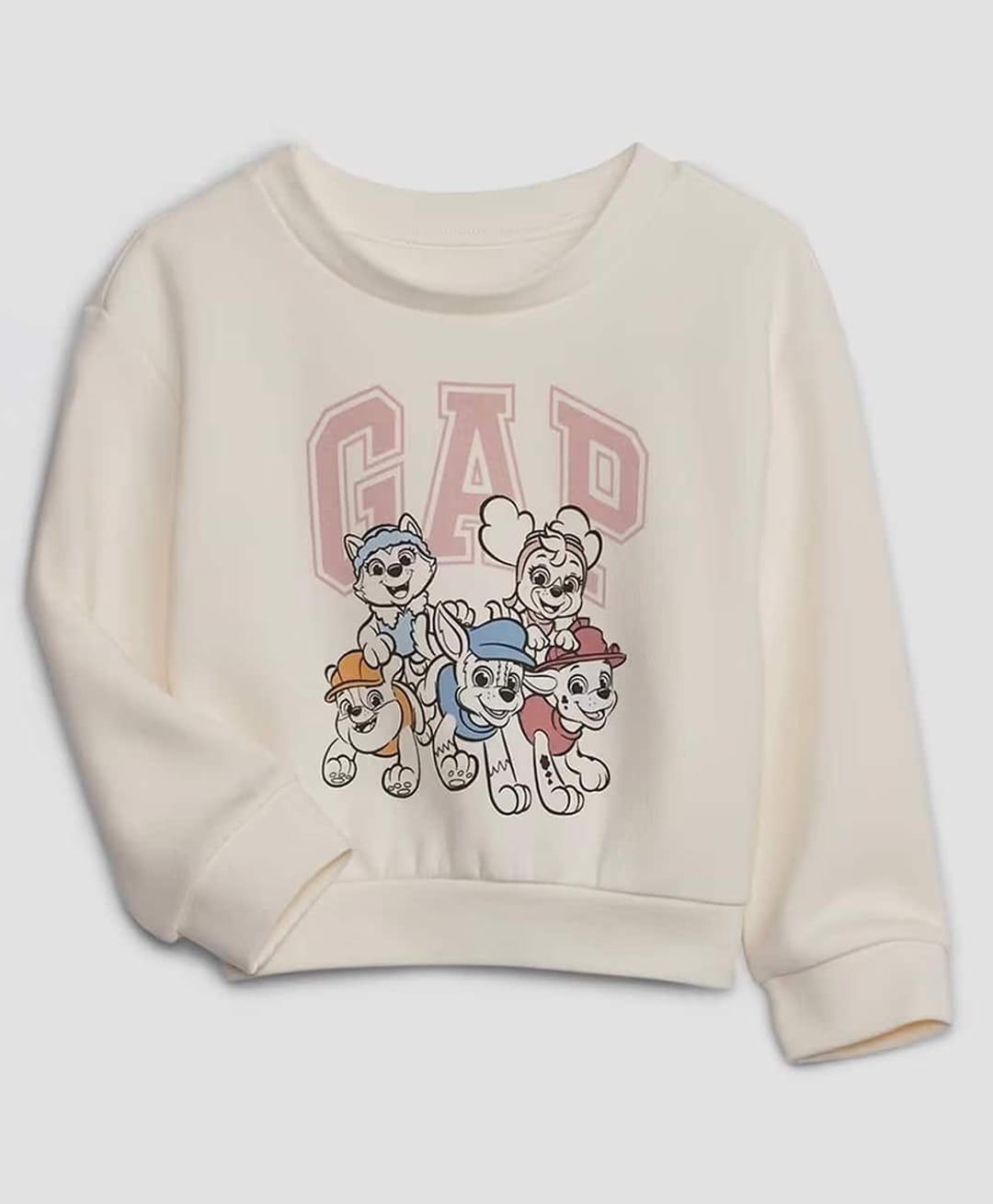 GAP Cotton Woven Relaxed Fit Round Neck Sweatshirt with Full Sleeves and Paw Patrol Graphic - Grey-picture-29