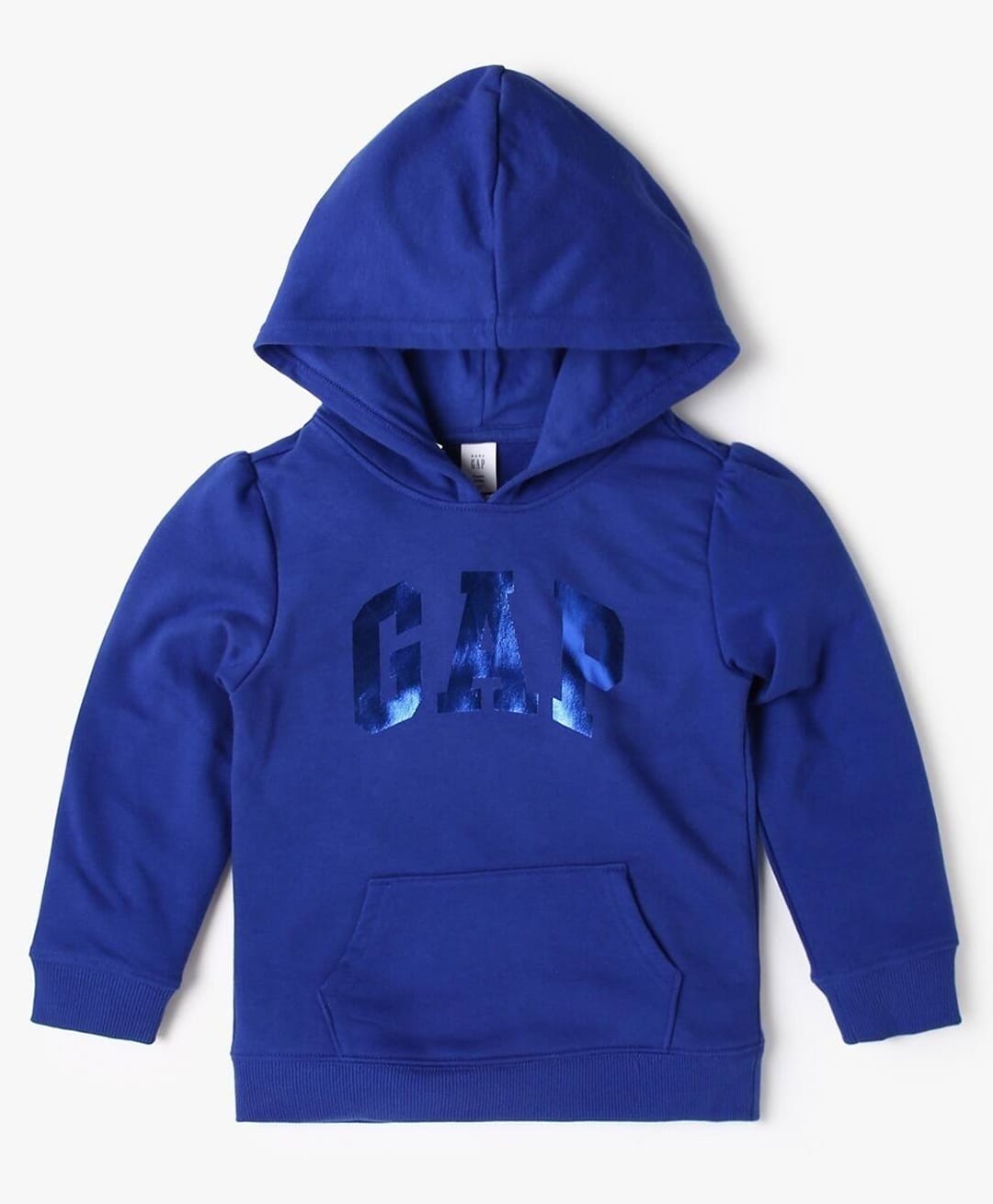 GAP Cotton Woven Full Sleeves Relaxed Sweatshirt with Logo Print - Blue-picture-13