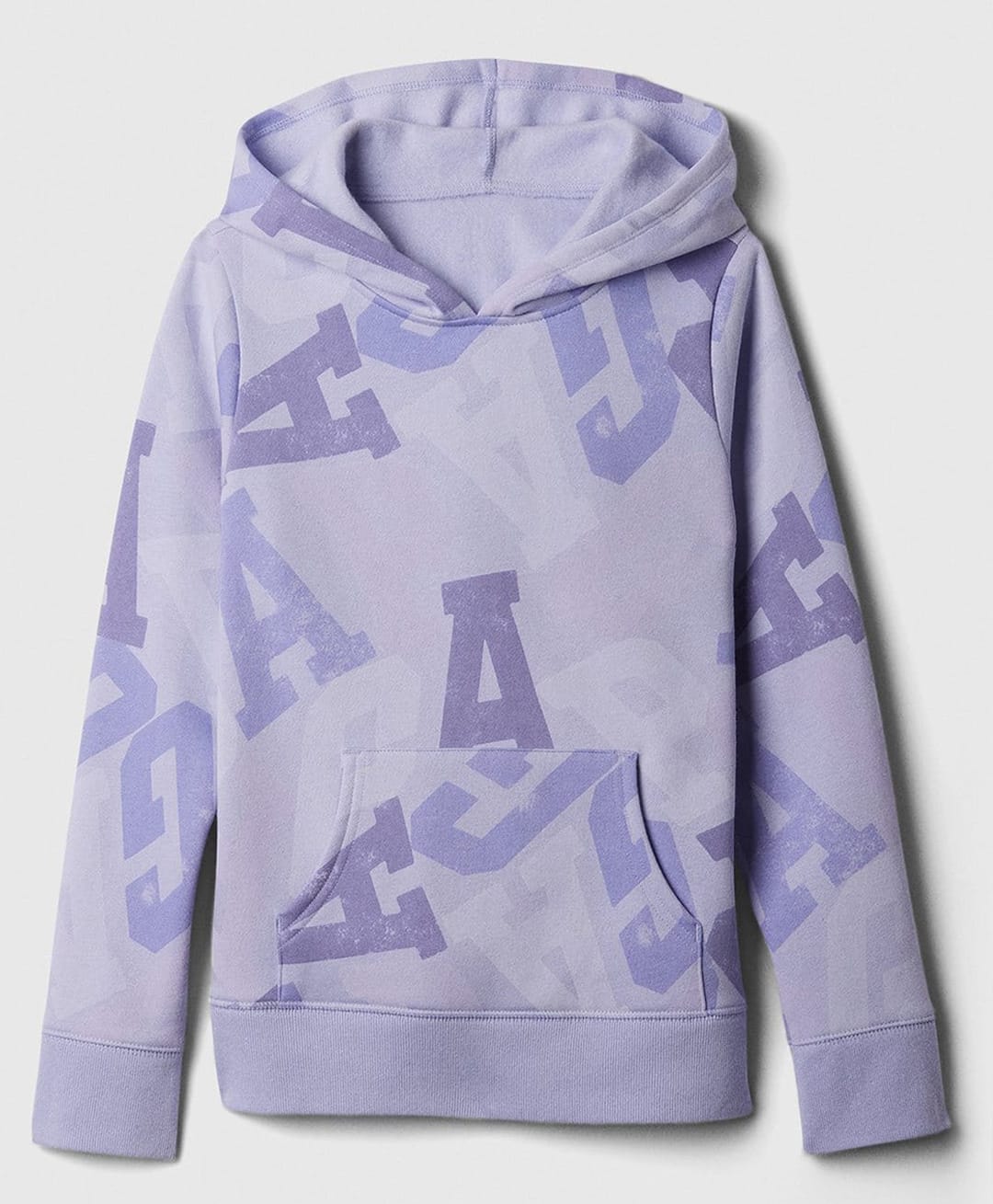Gap Cotton Relaxed Fit Sweatshirt with Full Sleeves and Logo Print in Purple for 6-7 Years-image-3