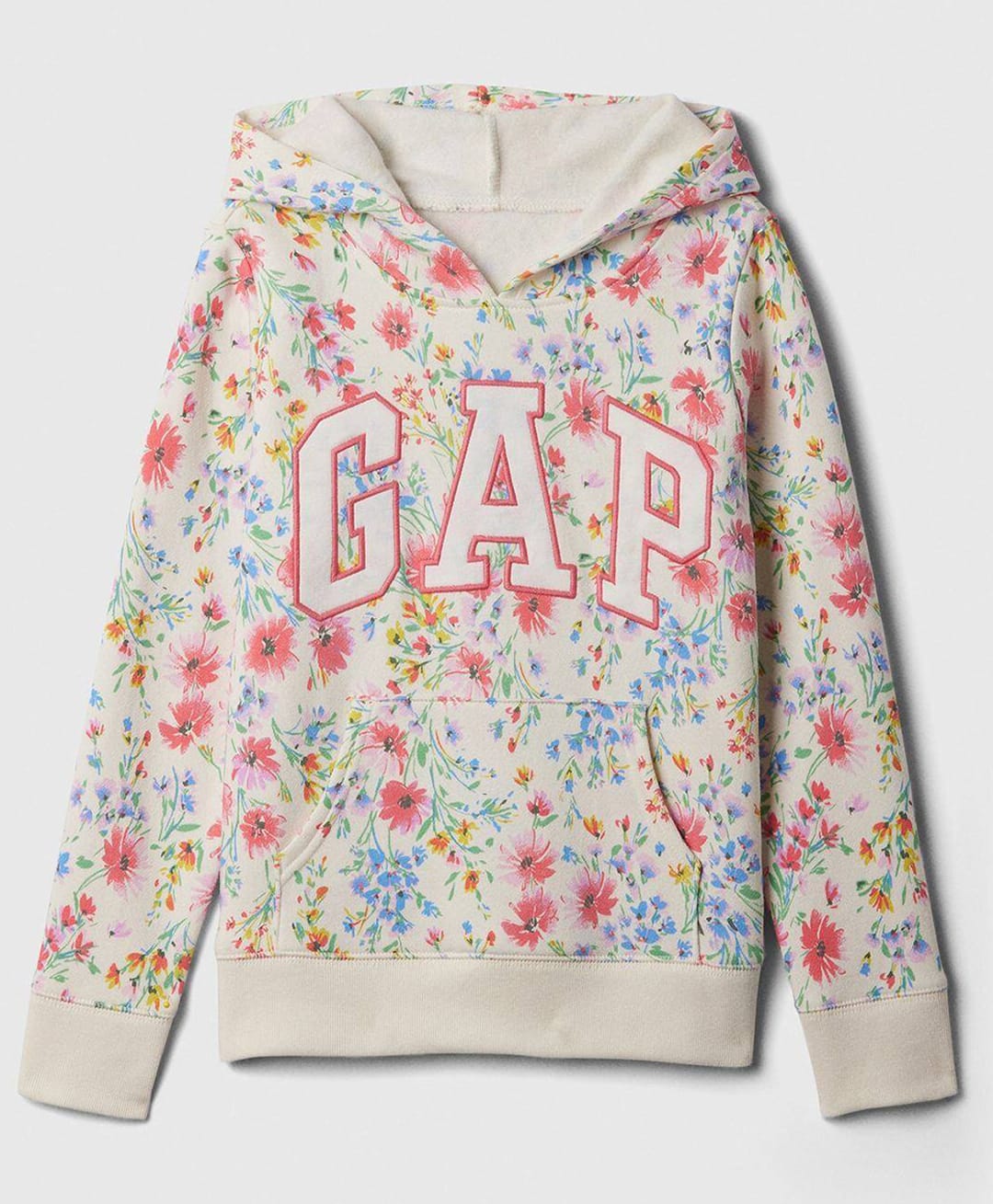 GAP Cotton Relaxed Fit Sweatshirt with Full Sleeves and Floral Print in White for 8-9 Years-picture-14