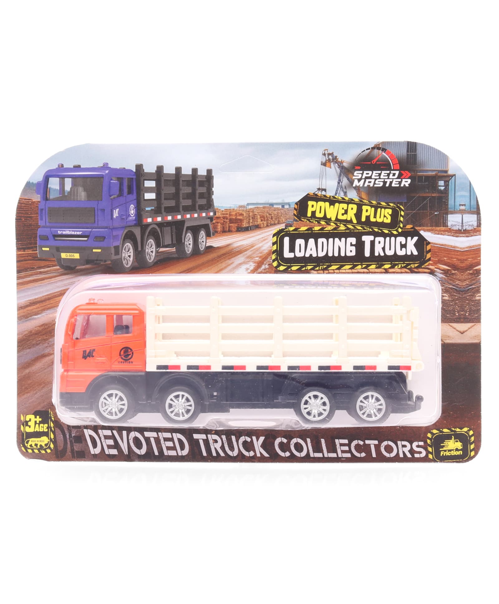 Ratnas Speed Master Loading Truck Friction Toy - Orange & white-picture-8
