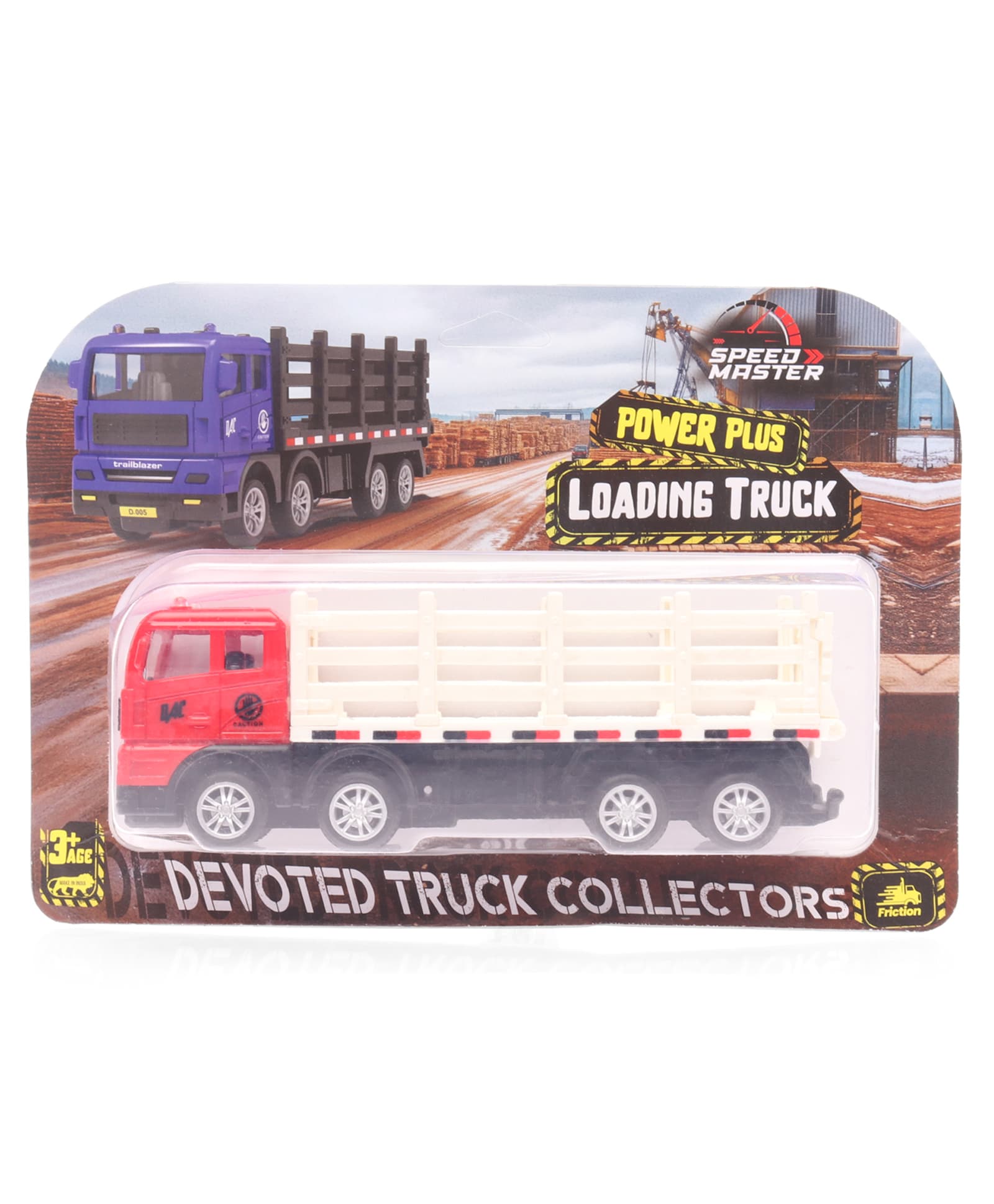 Ratnas Speed Master Loading Truck Friction Toy - Red & White-picture-6