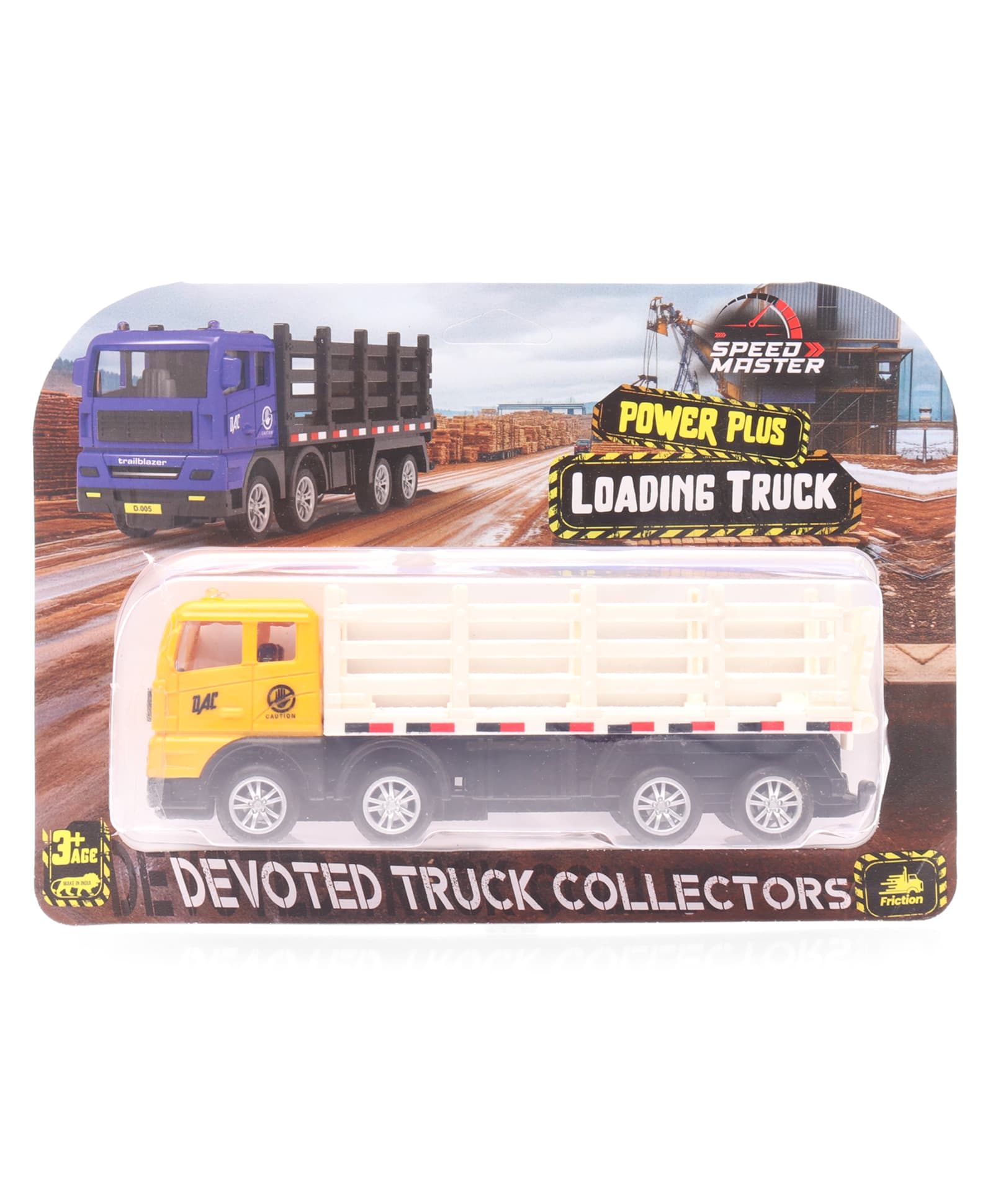 Ratnas Speed Master Loading Truck Friction Toy - Yellow & white-picture-3