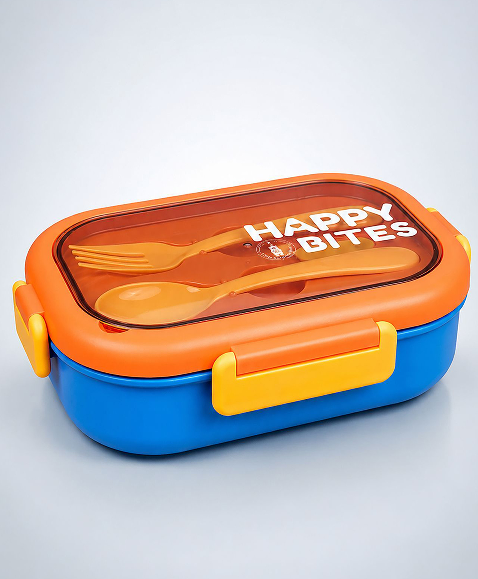 Little Surprise Box Lid Happy Bites Bento Lunch Box-Orange-picture-27