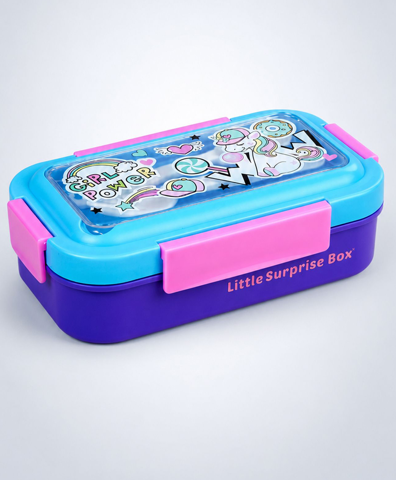 Little Surprise Box Girl Power Lunch Box-Blue-image-24