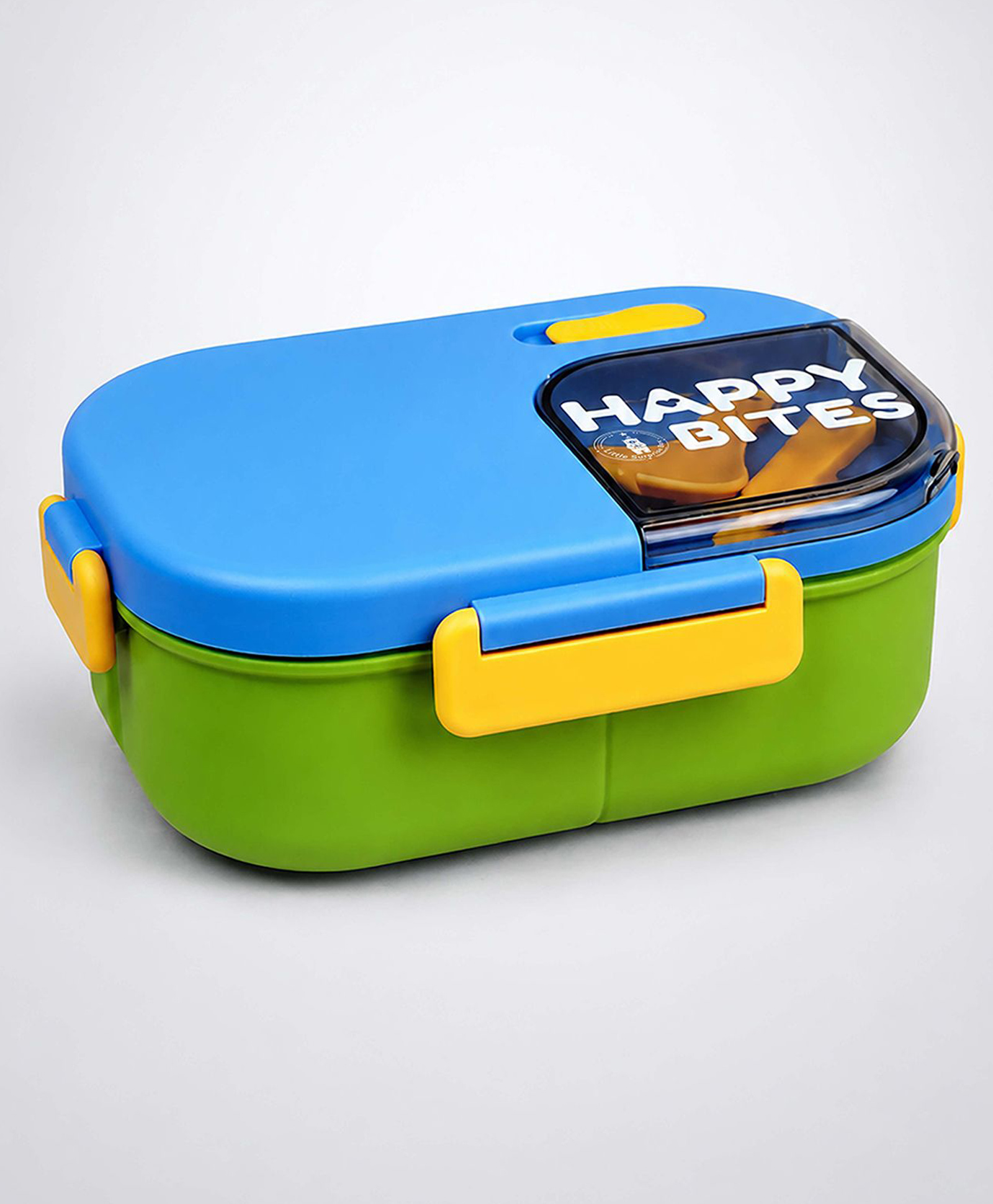 Little Surprise Box Color-block Happy Bites Bento Lunch Box-Blue-image-33