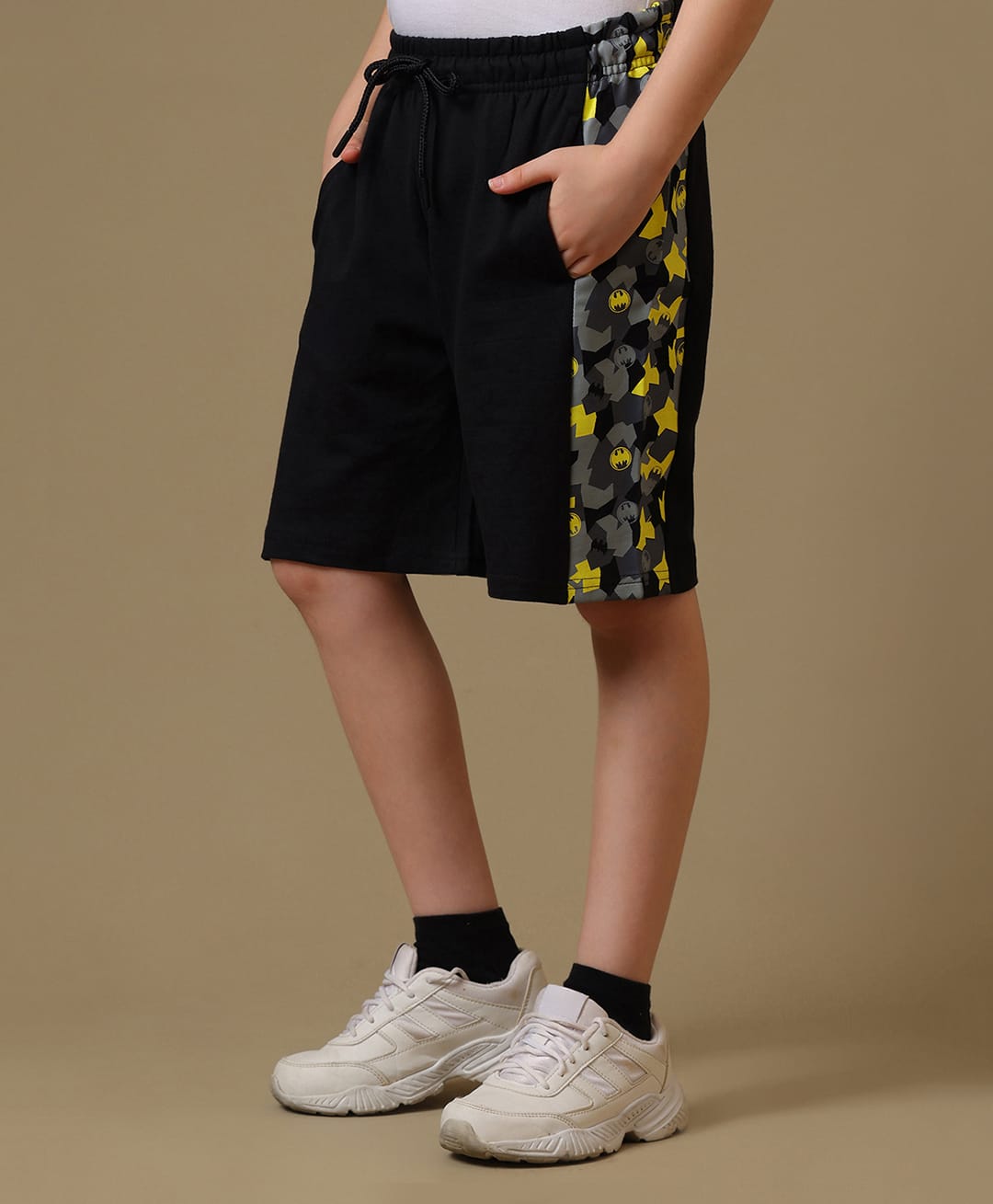 Kidsville Knit DC Comics Featuring Batman Printed Shorts - Black-picture-28