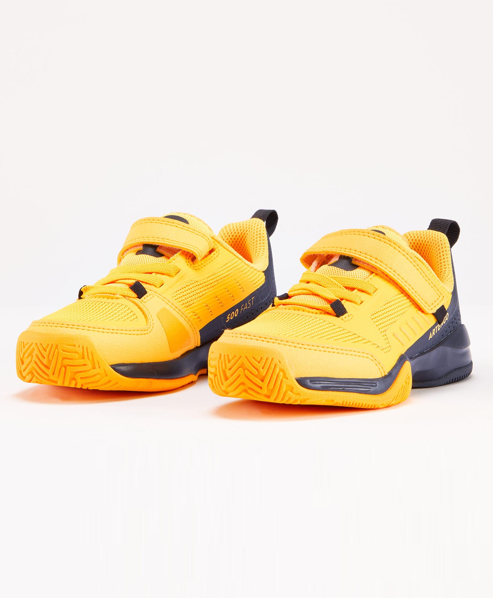 Decathlon Artengo TS500 Mesh Detailed Colour Blocked Velcro Closure Tennis Shoes - Yellow-image-27