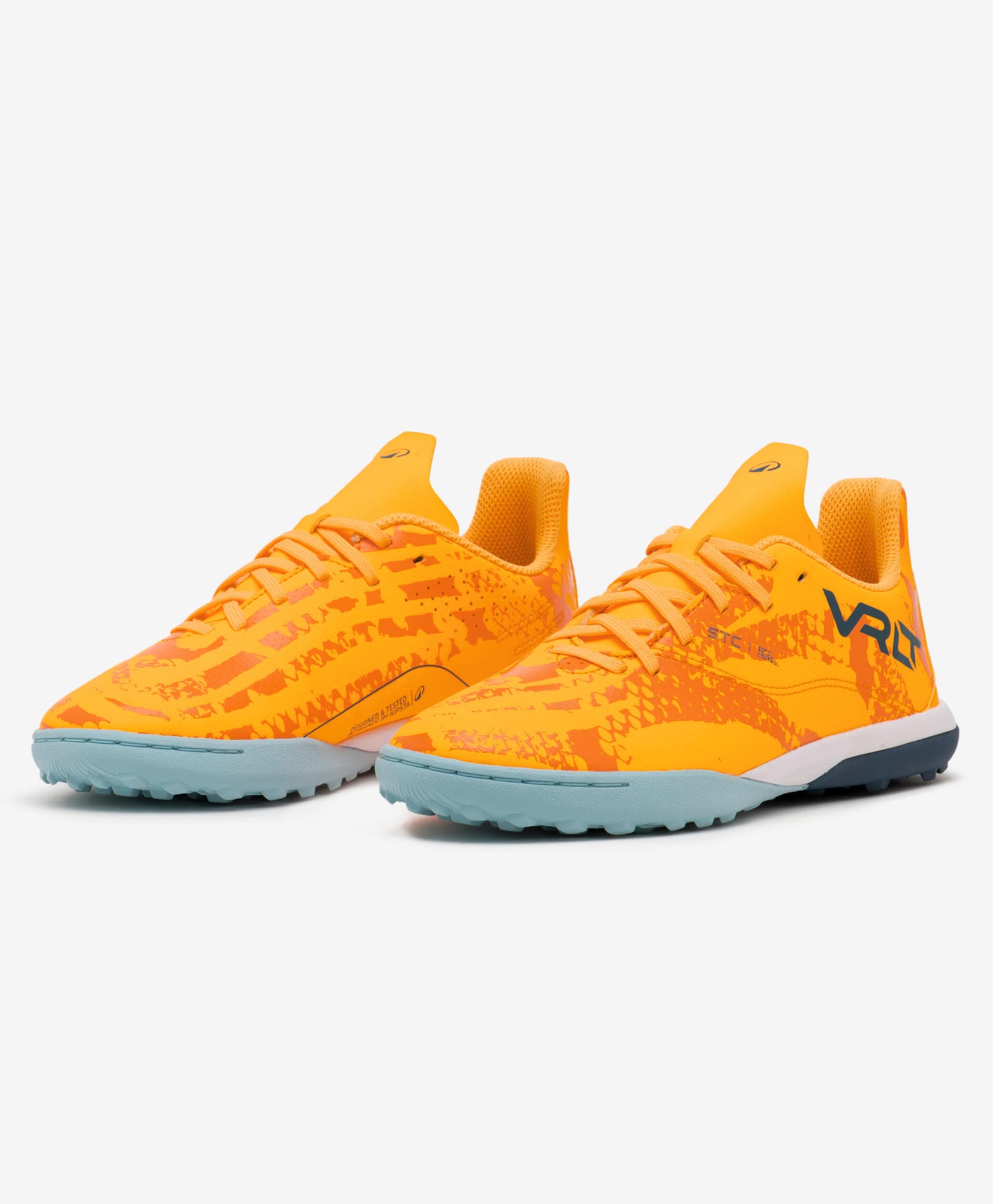 DECATHLON Kipsta Viralto Abstract Design Lace Up Football Shoes - Orange-image-23