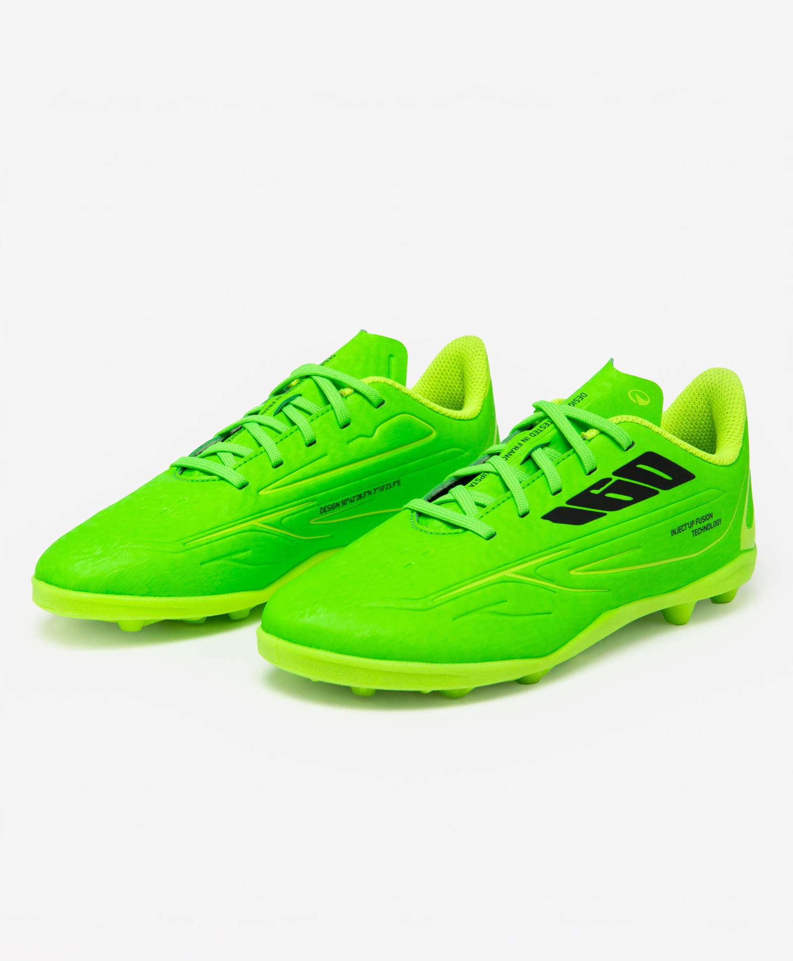 DECATHLON Kipsta 160 TF JR 160 Number Printed Lace Up Football Shoes - Green-image-35
