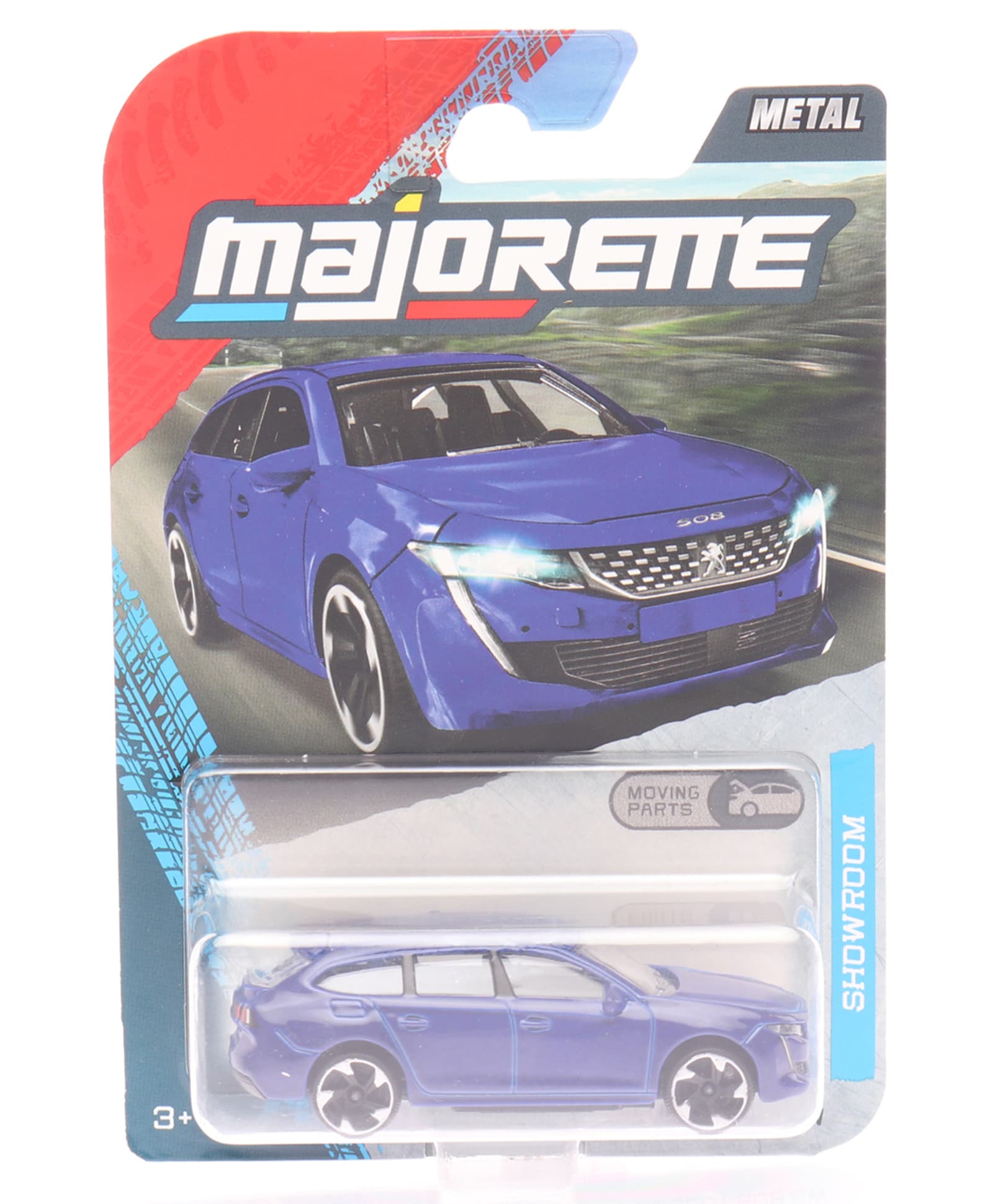 Majorette Showroom Peugeot S08 SW Premium Die Cast Free Wheel Toy Car - Blue-picture-16