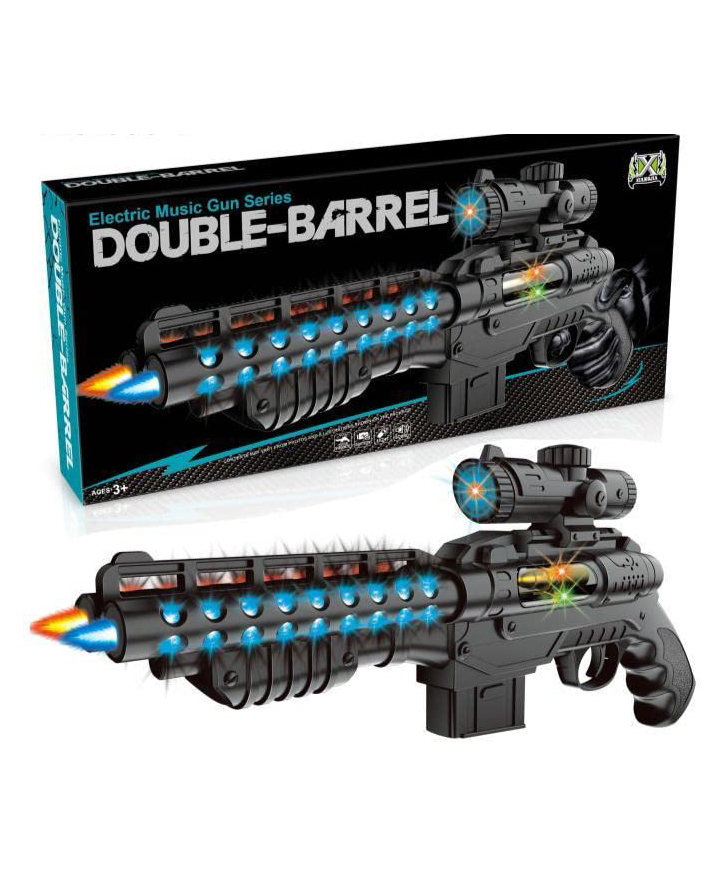 NEGOCIO Light and Sound Army Style Machine Gun with Vibration - Multicolour-image-12