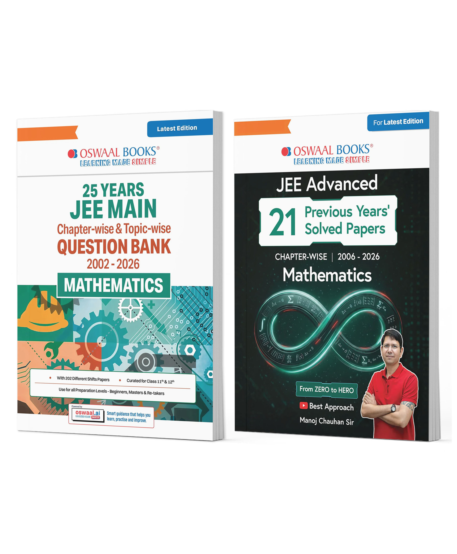 Oswaal 25 Years JEE Main (2002-2026) + 21 Years JEE Advanced (2006-2026) Chapter-wise Topic-wise Mathematics Previous Years' Solved Papers | Zero to Hero | Manoj Chauhan| For 2026,2027,2028 Exam-image-48