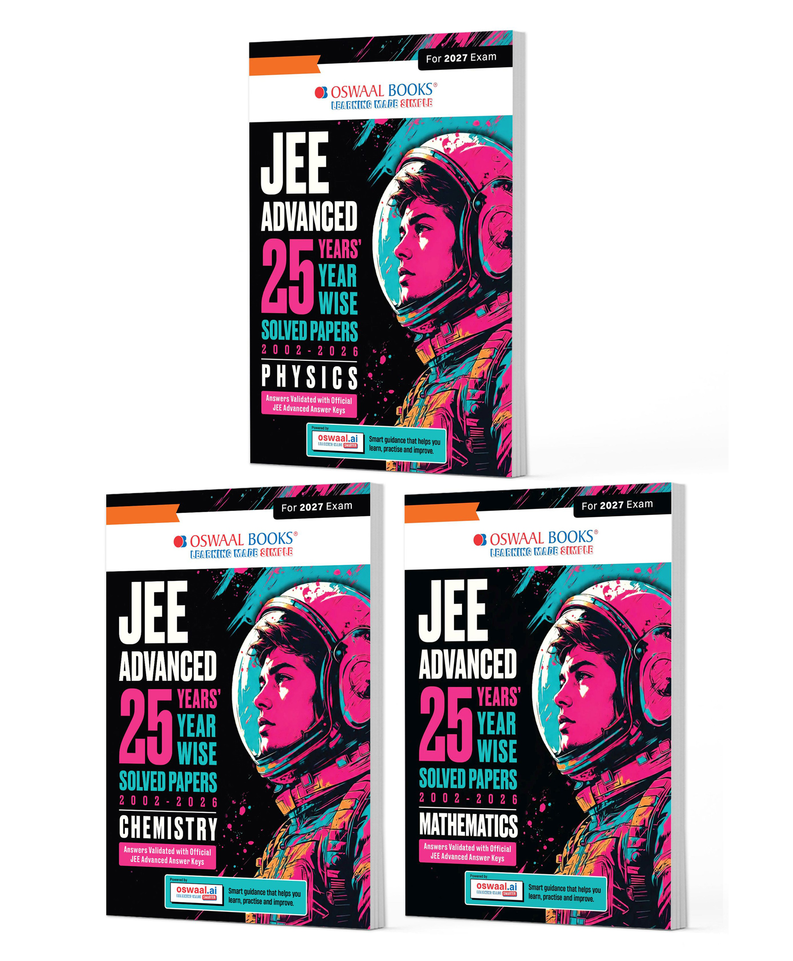 OSWAAL BOOKS JEE Advanced 25 Years Year-wise Solved Papers Physics, Chemistry & Mathematics (Set of 3 Books) | Fully Solved May 2026 Paper 1 & 2 | Smart Mind Maps, Mnemonics, PYQs & Oswaal AI-image-49