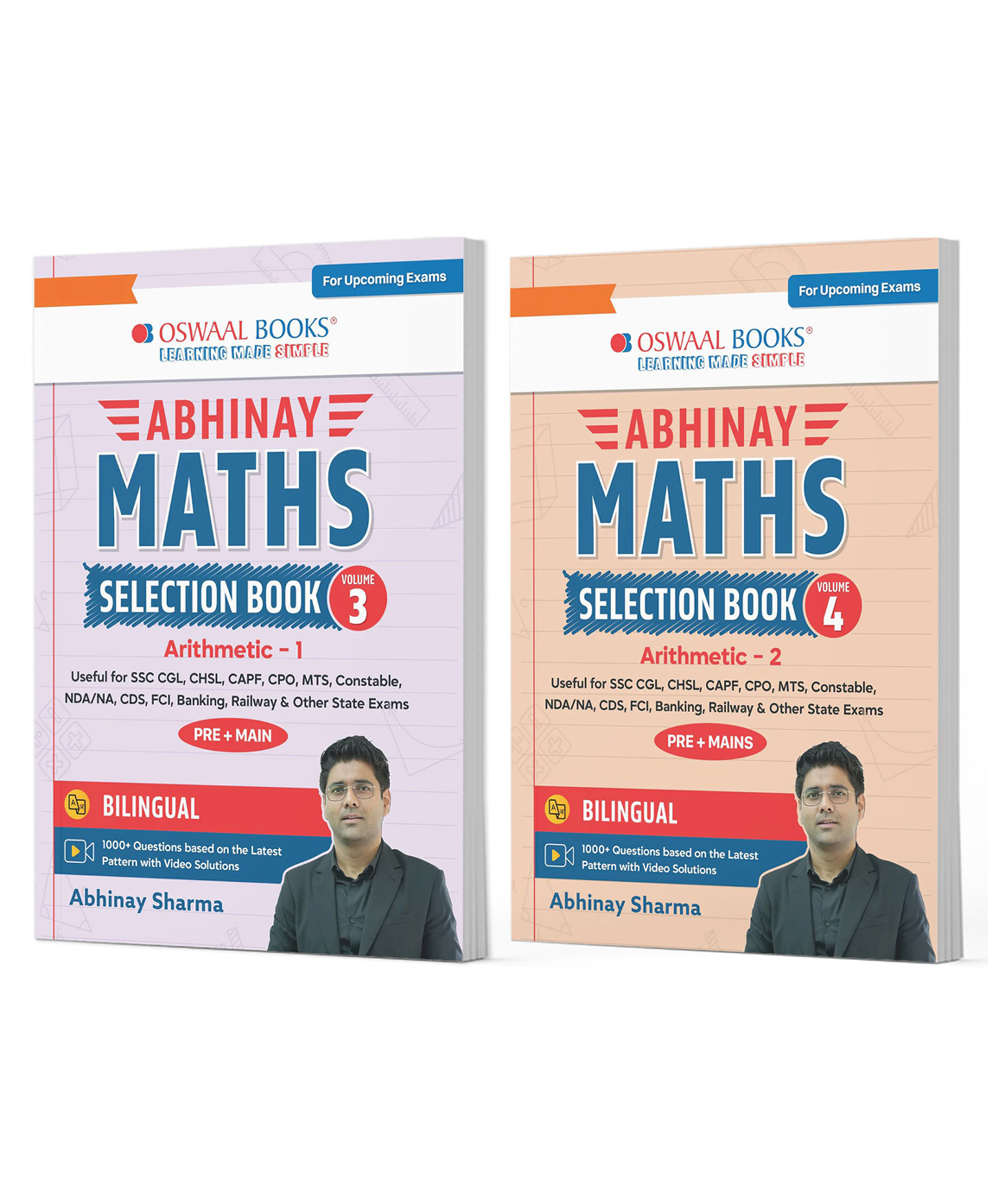 OSWAAL BOOKS Abhinay Maths Selection BookVol. 3 & Vol. 4 (Set of 2 Books) Bilingual Workbook for SSC & All Govt Exam | Concept Based Questions with Video Solutions (For Latest Exam)-image-13