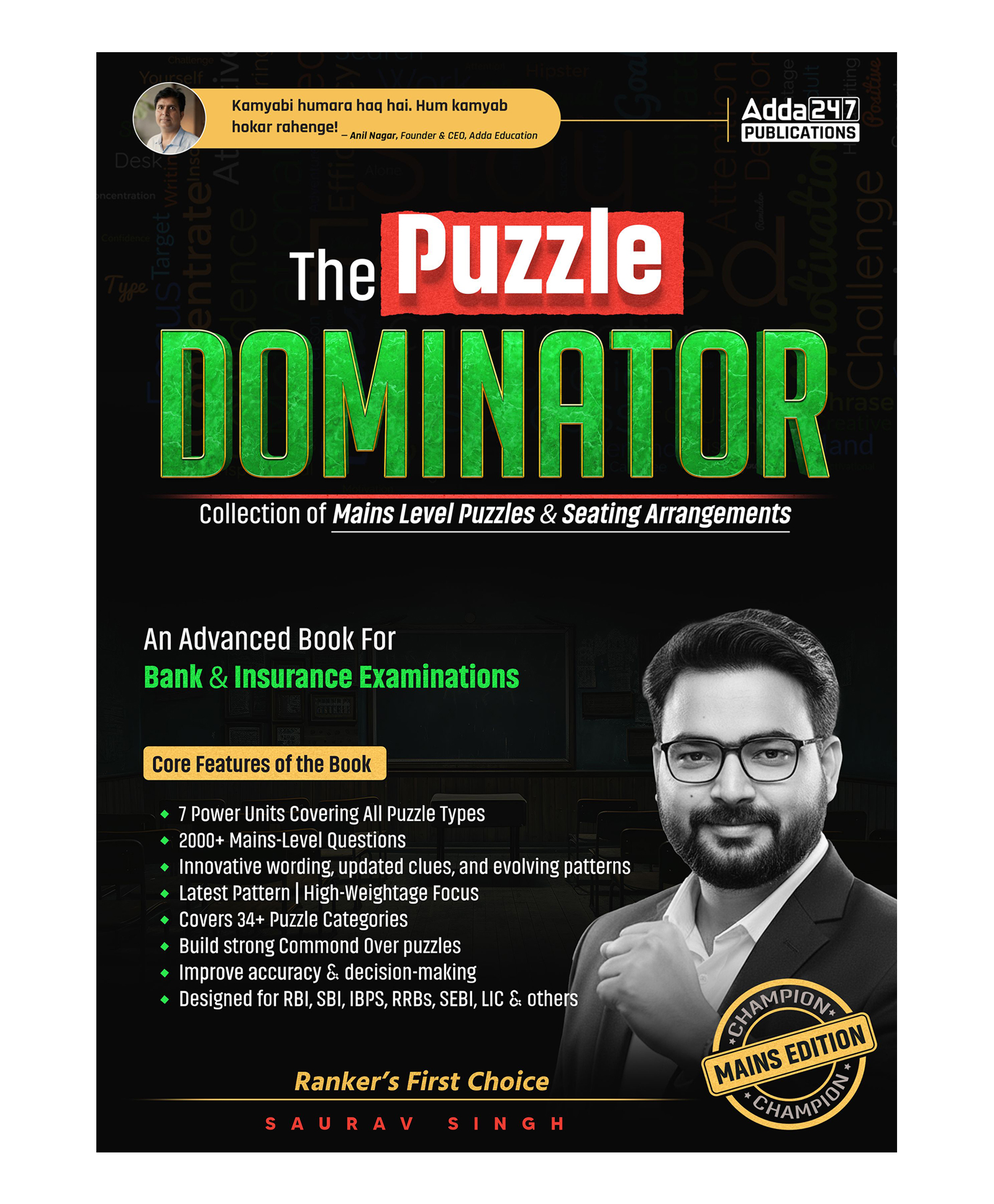 The Puzzle Dominator: Advanced Mains Level Puzzles & Seating Arrangements for SBI, IBPS, RBI,SEBI,RRB,Insurance and Other Banking Exams | 2000+ Questions | Latest Pattern by Saurav Singh_English-image-19