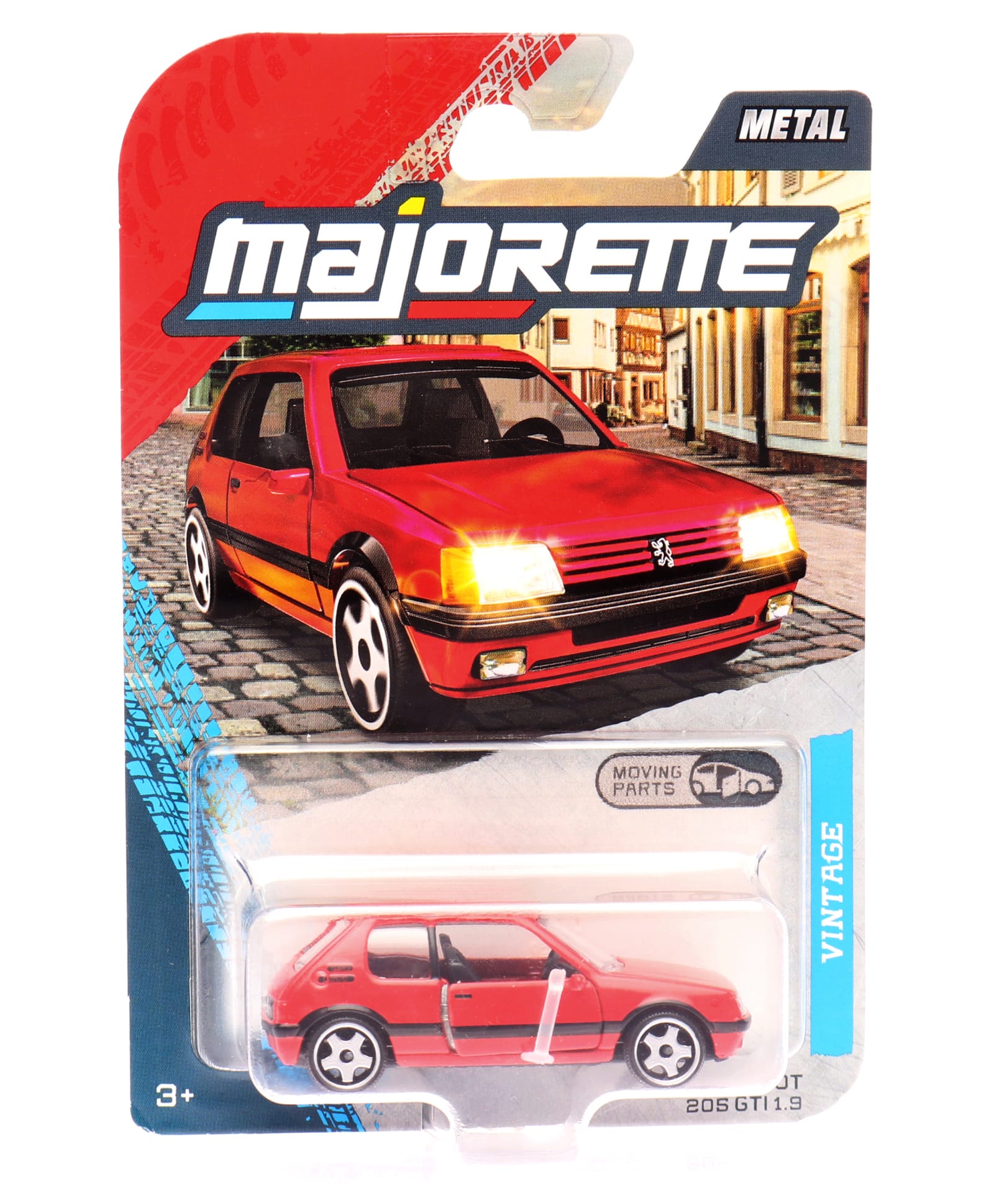 Majorette Vintage Premium Die Cast Free Wheel Car Peugeot 20S GT 1.9 - Red-picture-28