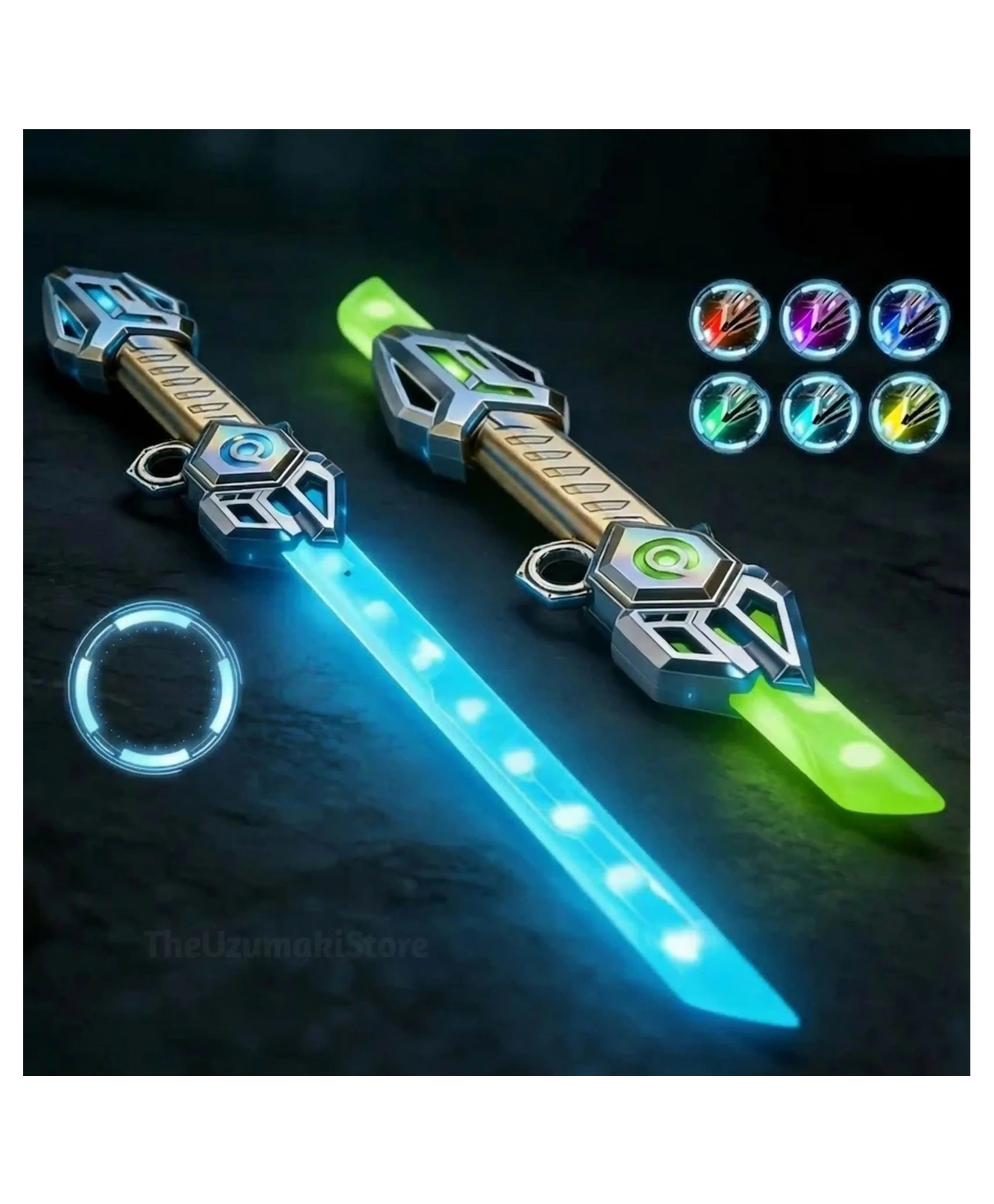 Sanjary LED Light Up Flash Sword Toy for Kids, Glowing Sound Effects, USB Charging, Costume Play, Birthday Gift, Outdoor Fun color design may vary-picture-29