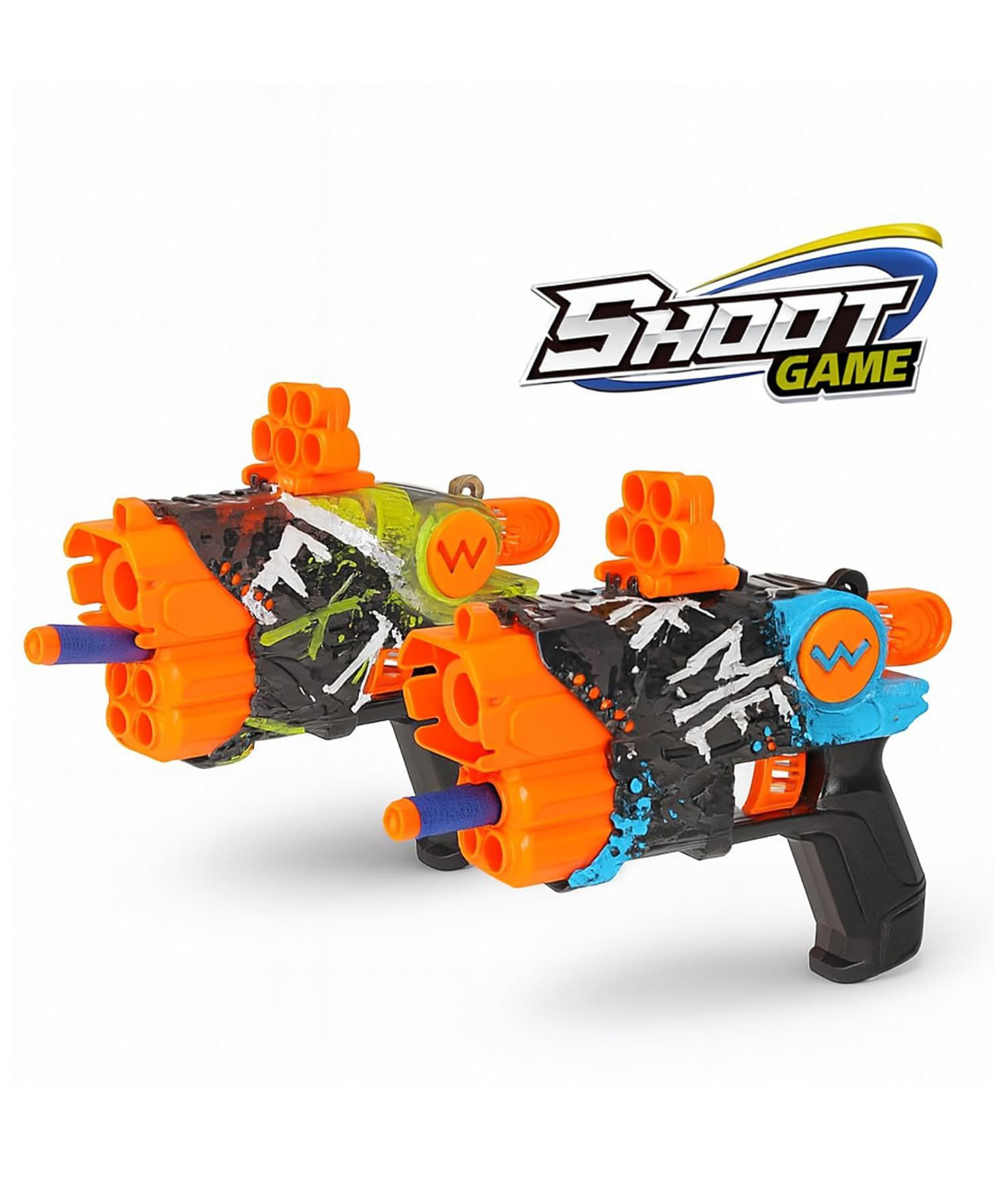 Sanjary Kids Soft Foam Dart Blaster Toy Gun with Safe Bullets, Target Shooting Game, Indoor Outdoor Action Play Gift for Children color design may vary-image-4