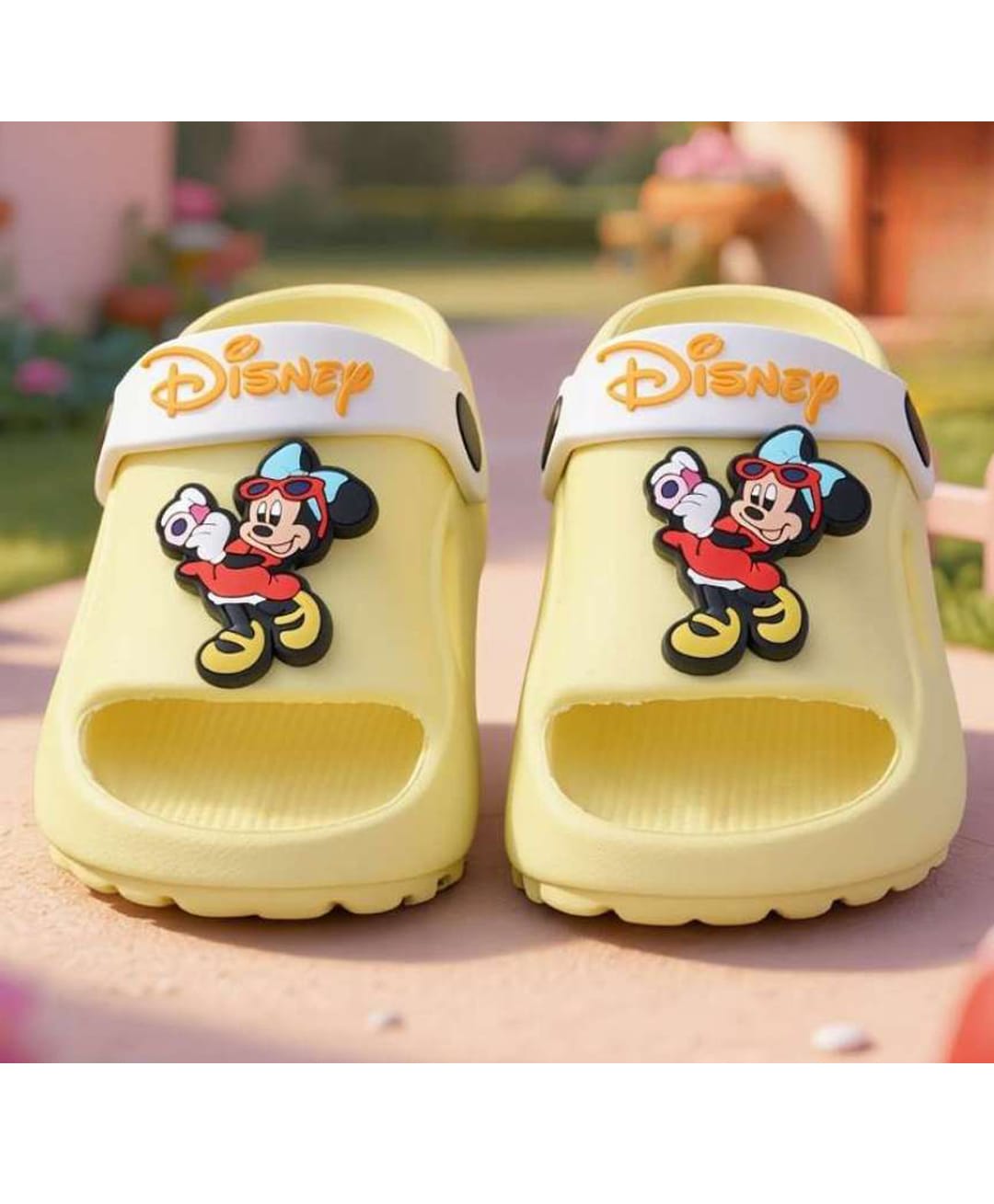 Yellow Bee Mickey & Friends Featuring Minnie Mouse Applique Detailed Slingback Sandals - Yellow-picture-22