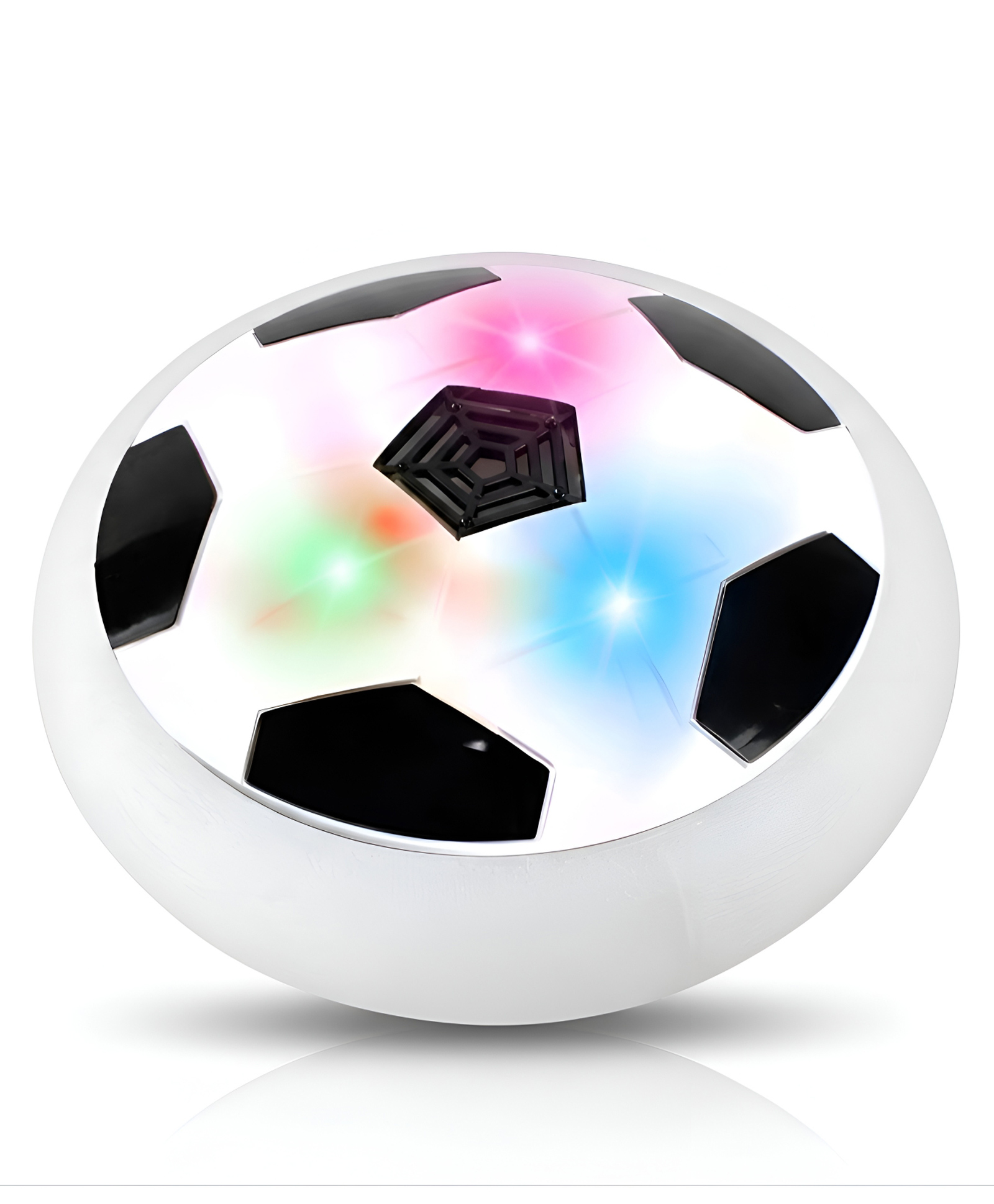 NEGOCIO Football-Shaped Hover Ball | Football with Colorful LED Light Effects | Indoor & Outdoor Air-Powered Soccer Game for kids- PACK OF 1- COLOR MAY VARY-picture-27
