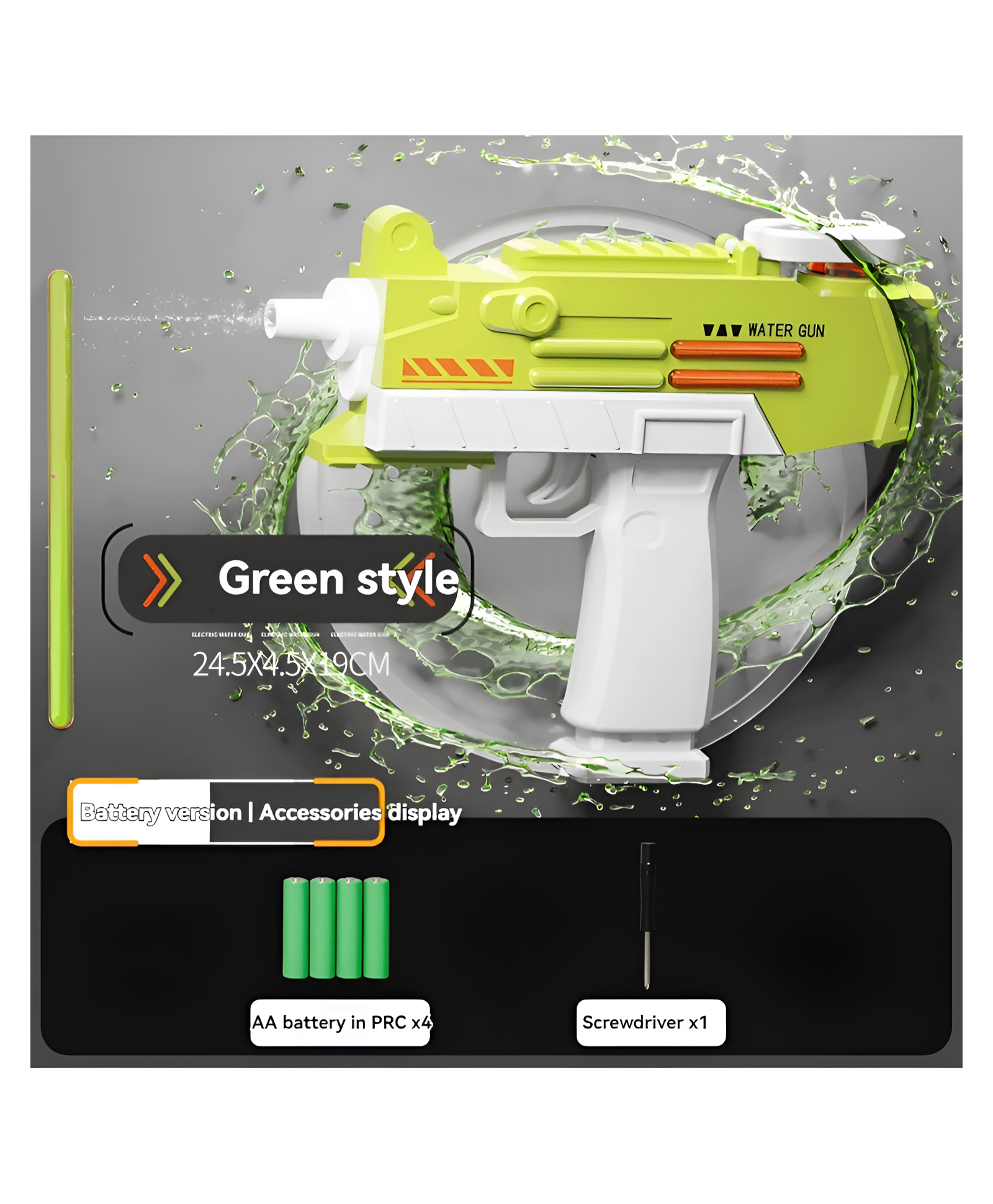 NEGOCIO Electric Water Gun for Adults Manual Automatic Water Squirt Gun With Light-up Toys Long Range Outdoor Summer Toys for Kids- PACK OF 1- COLOR MAY VARY-image-23