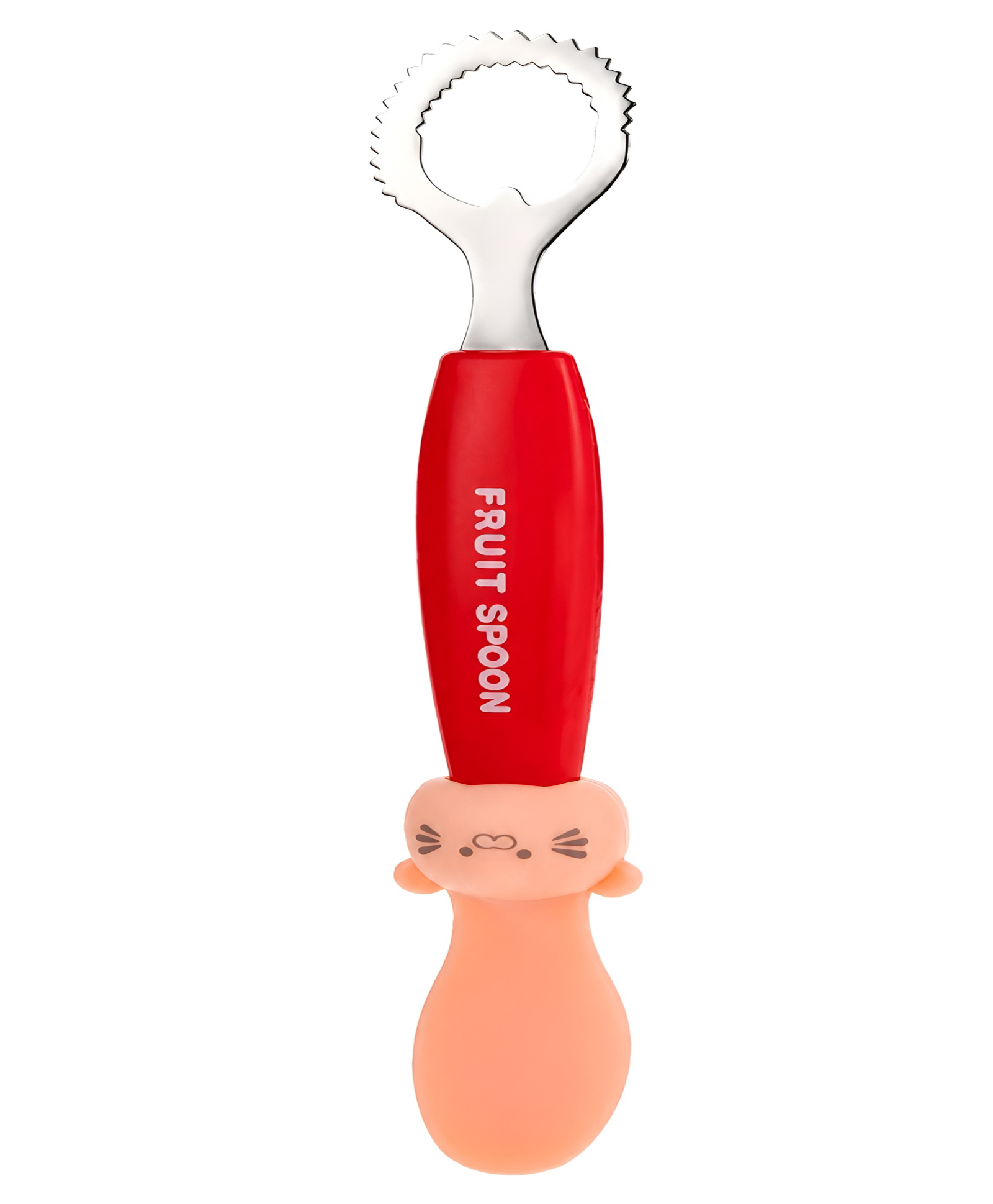 COZY VIBES Stainless Baby Spoon at Both Ends Scraping Fruit Puree Auxiliary Tools Complementary Food Spoon - Pack of 1 Color May Vary-picture-22