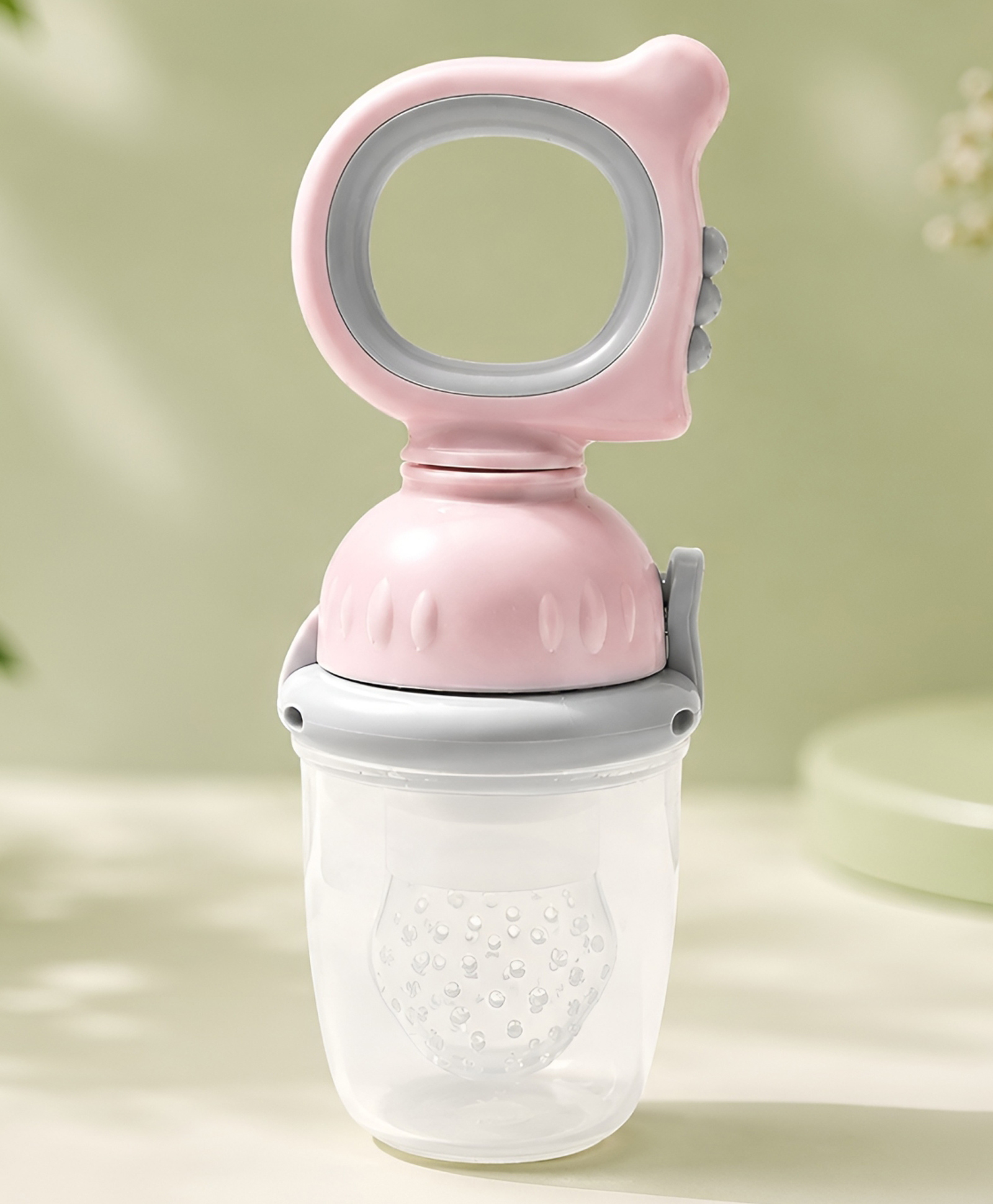 COZY VIBES BAP-Free Silicone Pacifier Soft Baby Food and Fruit Feeder Dino Design for Babies - Pack of 1 - Color May Vary-image-38
