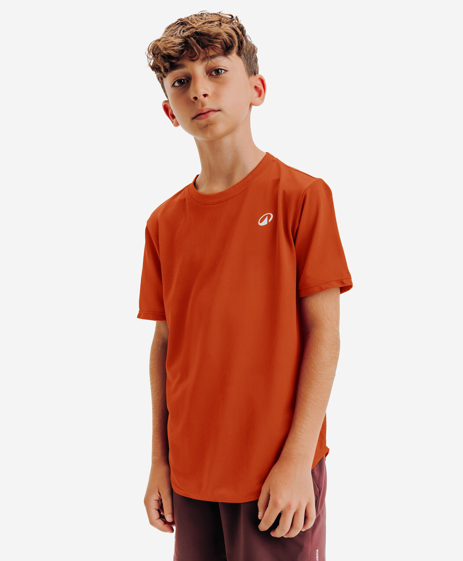 DECATHLON Kuikma TTS Light Jr Knit Half Sleeves Solid Tennis Tee - Brown-picture-29