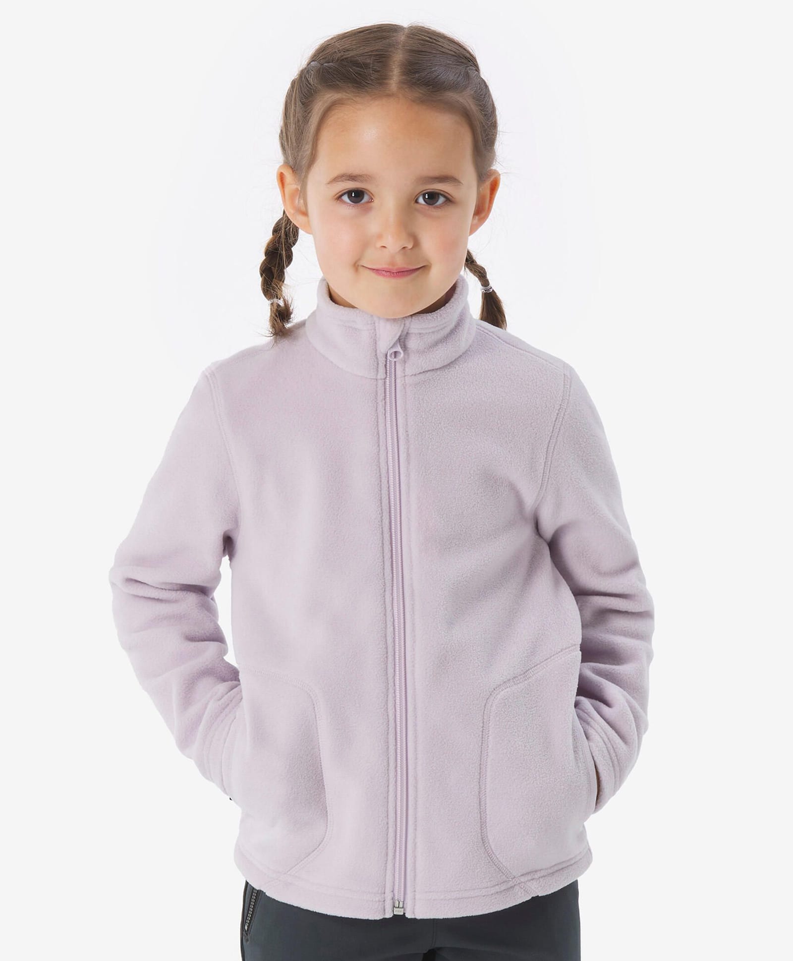 DECATHLON Quechua MH100 Woven Full Sleeves Solid Hiking Jacket - Purple-picture-35