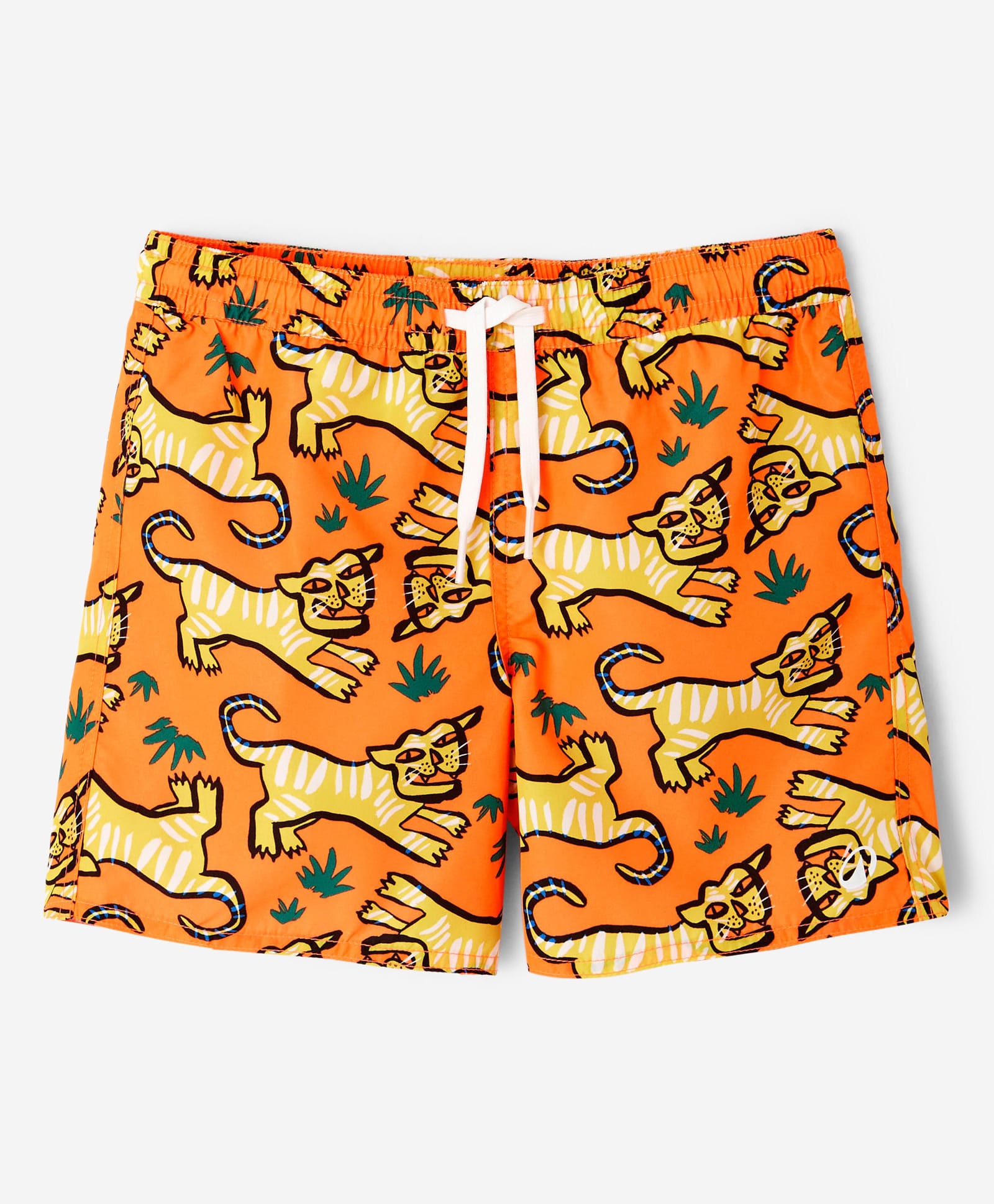 DECATHLON 100 Knit Tiger Printed Swim Shorts - Orange-picture-26