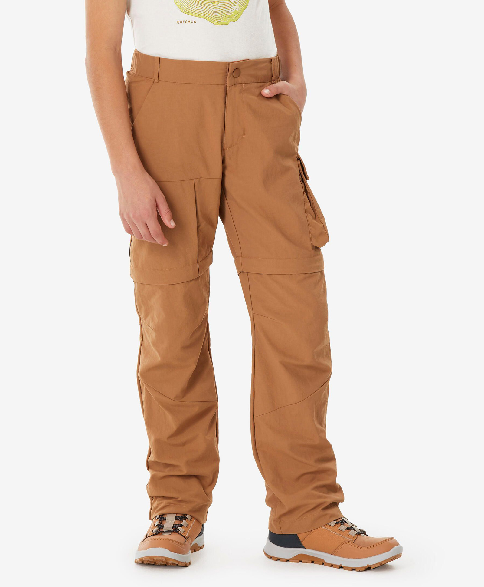 DECATHLON Quechua MH500 Knit Solid Hiking Trousers - Brown-picture-30