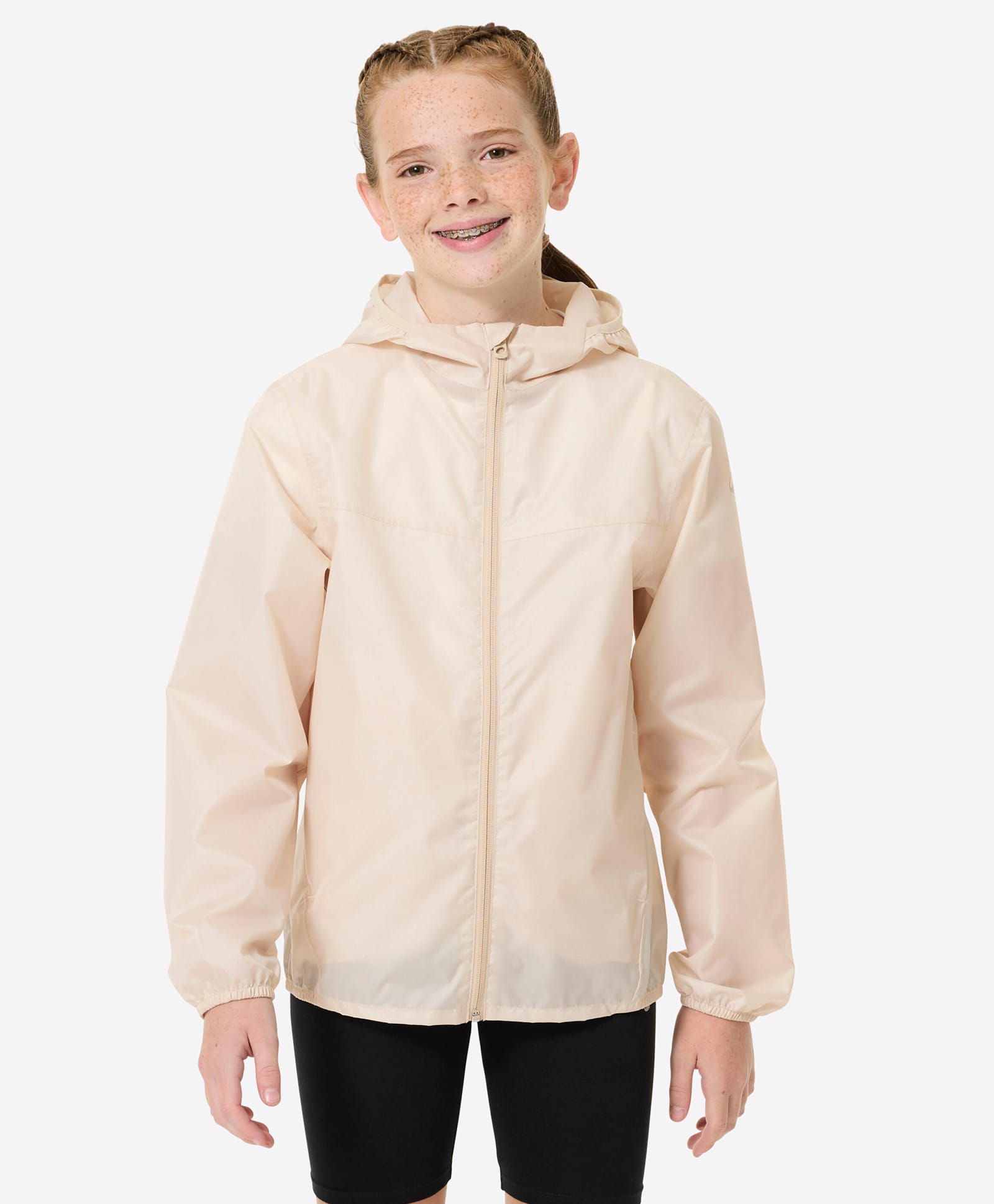 Decathlon Quechua MH100 Opaque Full Sleeves Solid Hooded Hiking Rain Jacket - Beige-picture-38