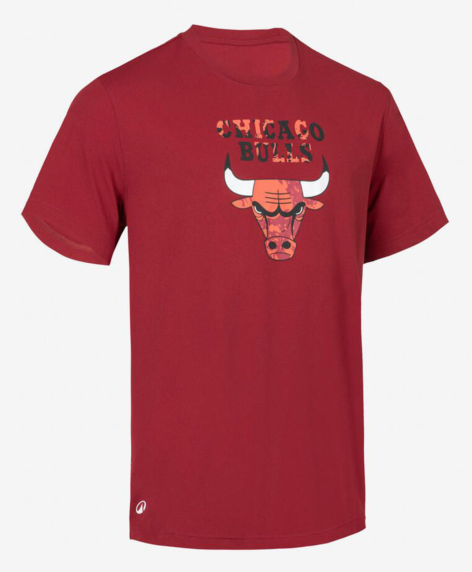 DECATHLON Tarmak 900 Knit NBA Featuring Half Sleeves Chicago Bulls Logo Printed Tee - Burgundy-picture-11