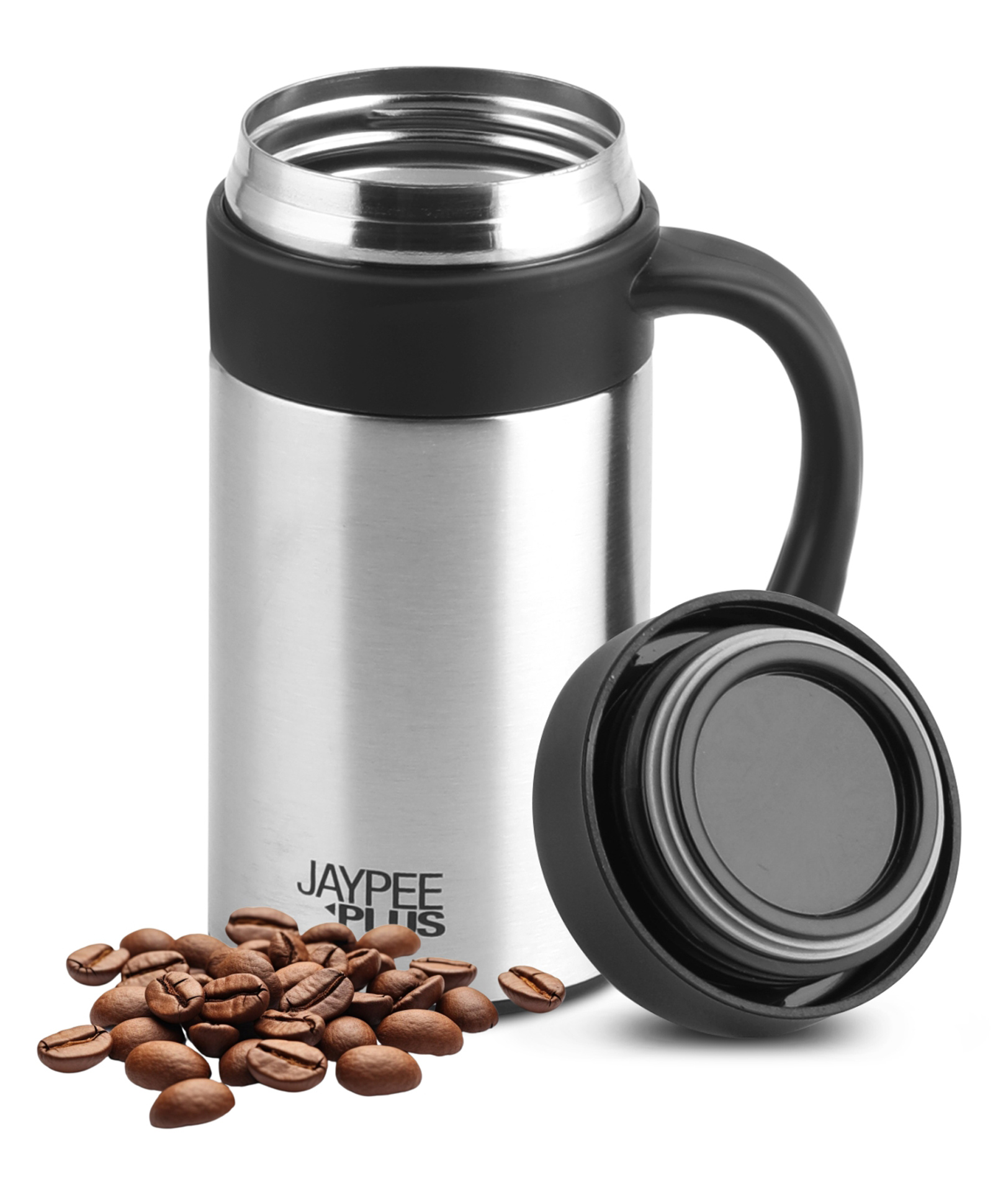 Jaypee Plus Handy Vacuum Insulated Stainless Steel Coffee Mug 300ml Double Wall Travel Mug for Hot & Cold Tea, Coffee & Soup, Metal-picture-17