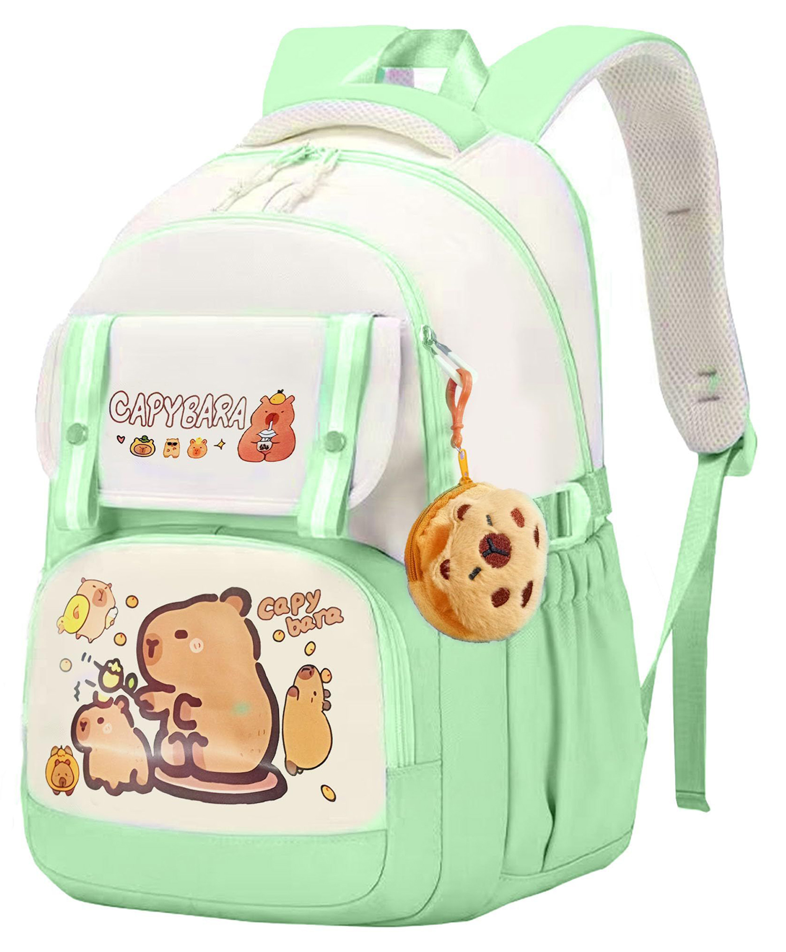 FunBlast 17 Inches Large Capacity School Bag for Kids Pack of 1 (Green)-picture-7