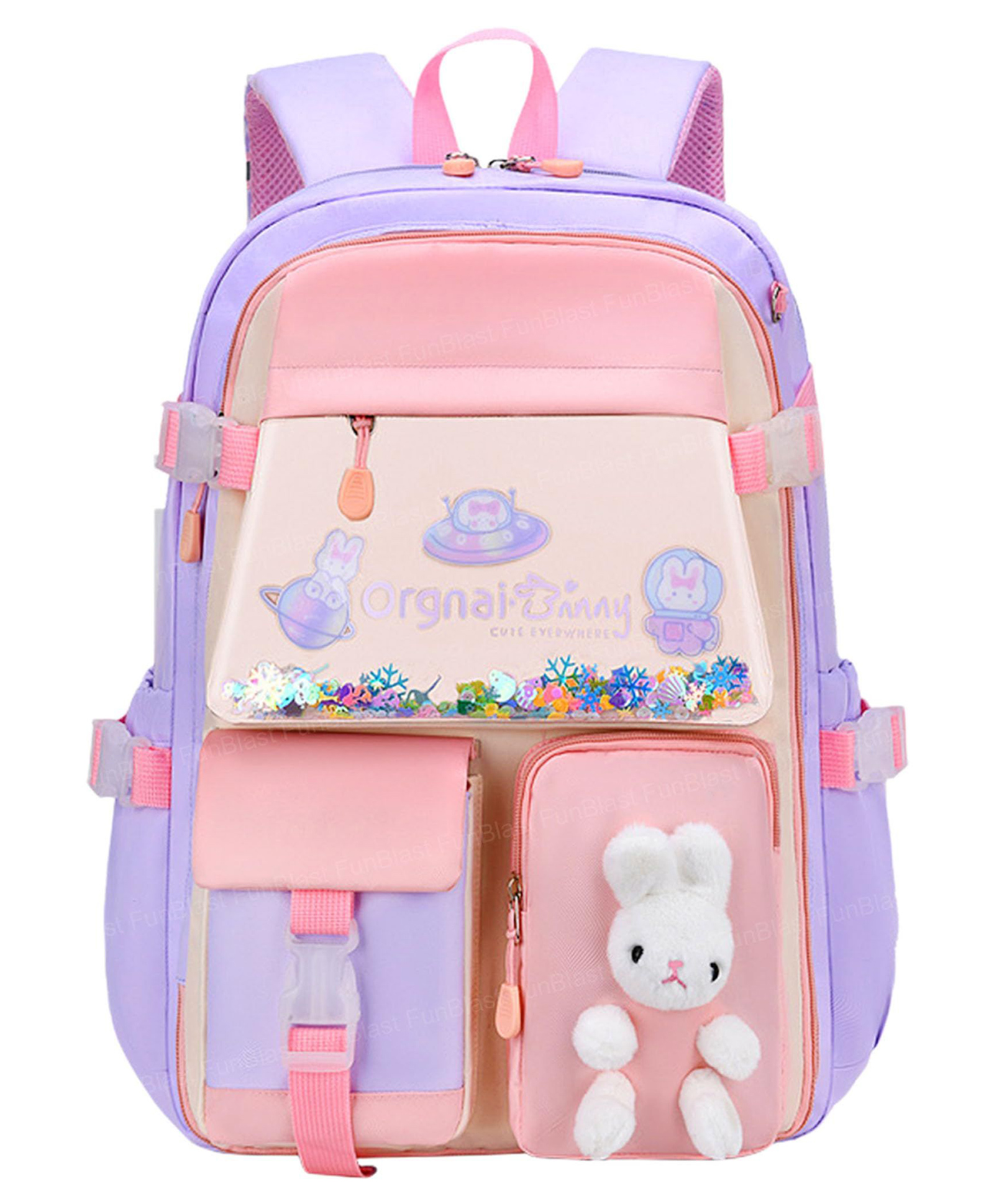 FunBlast 16 Inches Kawaii School Bag for Kids Pack of 1 (Multicolor)-picture-5