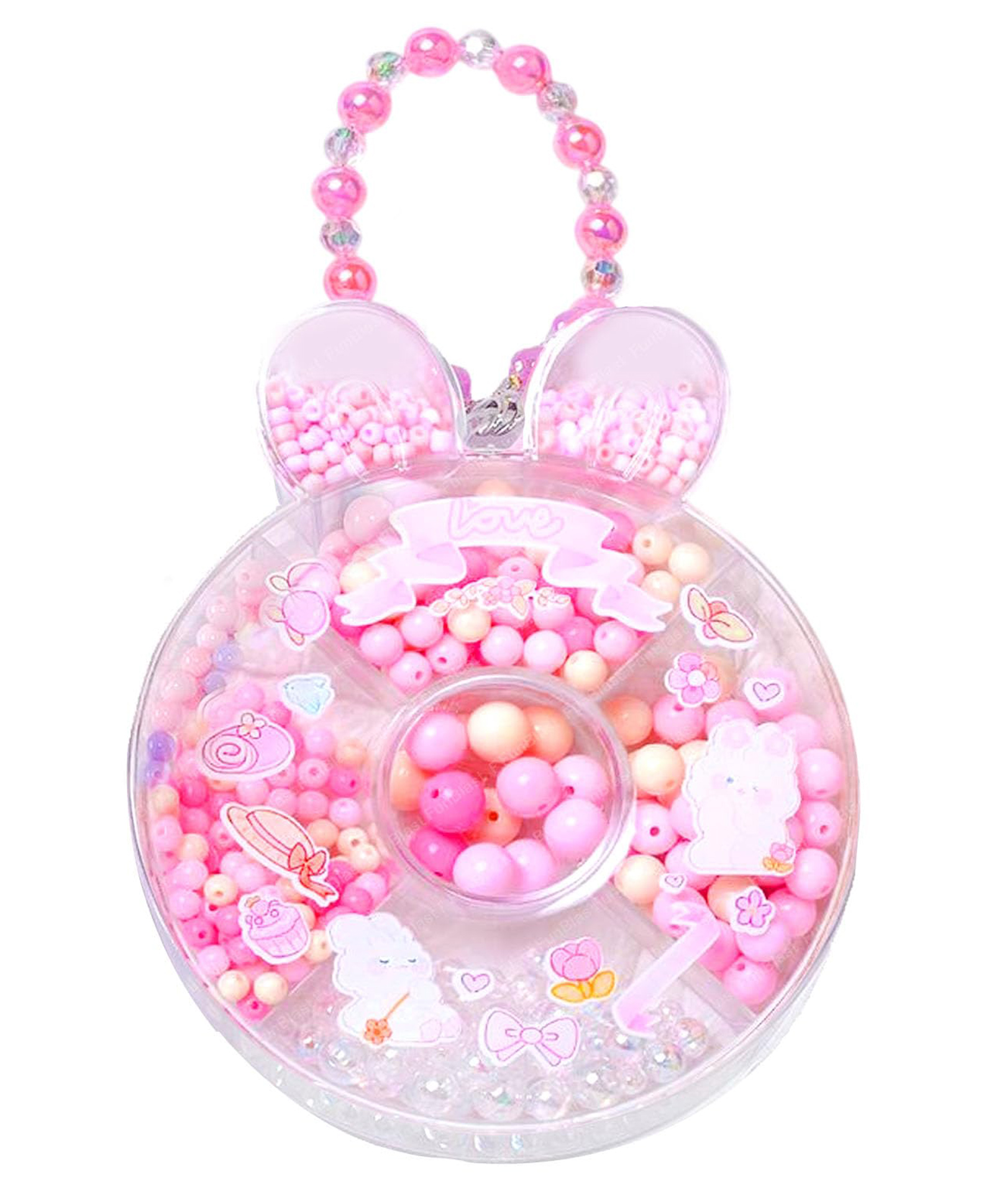 FunBlast Bead Bracelet Kit with Storage Box for Girls - 550+ Bead (Multicolor)-picture-10