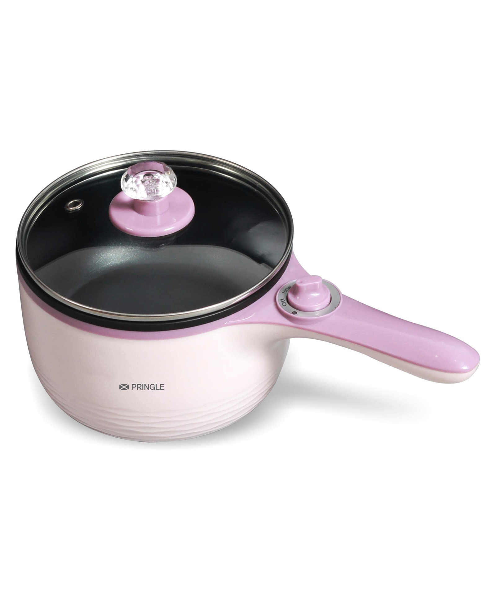 Pringle Multi-Functional Electric Pan MEP 1001 | 700W Power | 1L Capacity | Non-Stick Coating | Dual Power Settings | Compact Cooking Pan | Pink-image-38