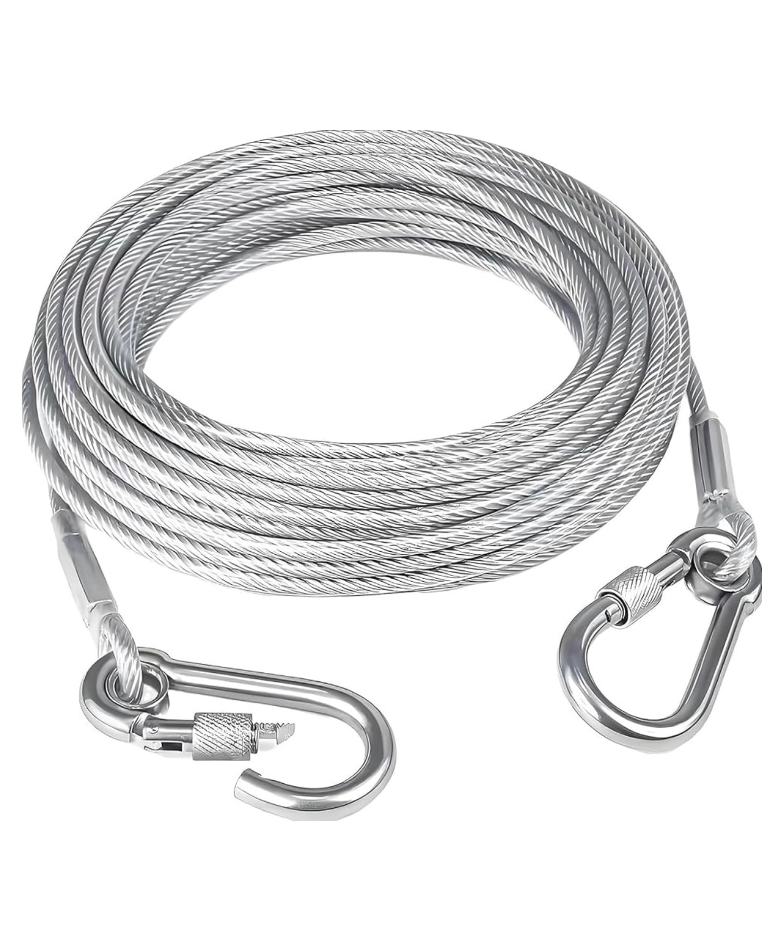 ARCADE TOYS Heavy-Duty Stainless Steel Clothesline with Carabiner Hooks | Rust-Proof Thick Laundry Drying Rope | Extra-Strong Clothes Line for Balcony, Camping, Dorm & Home Use (10 Meter- Pack of 1)-picture-11