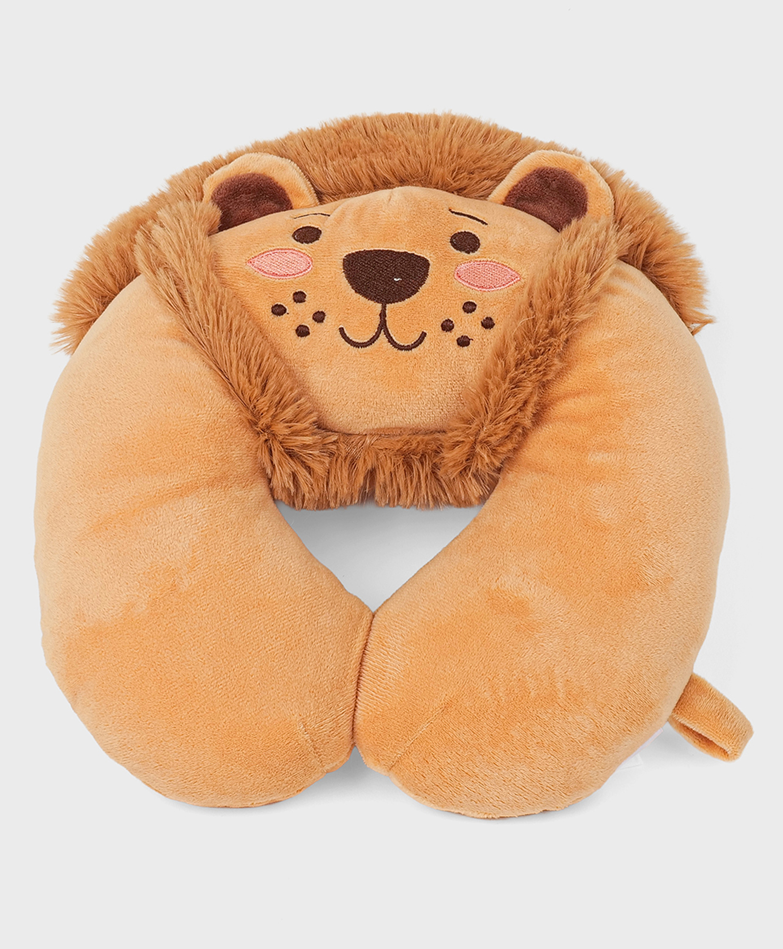 Dukiekooky 27 cm Super Cute & Adorable Bronze Tiger Neck Pillow Soft Toy-image-26