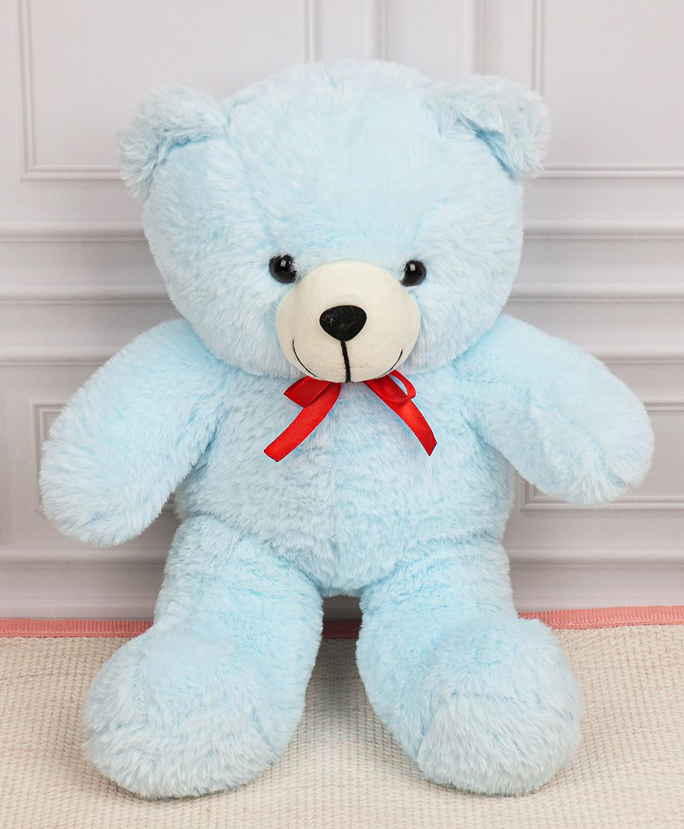 Dukiekooky Height - 30 CM Super Cute & Adorable Sky Blue Teddy Bear Soft Toy-image-6