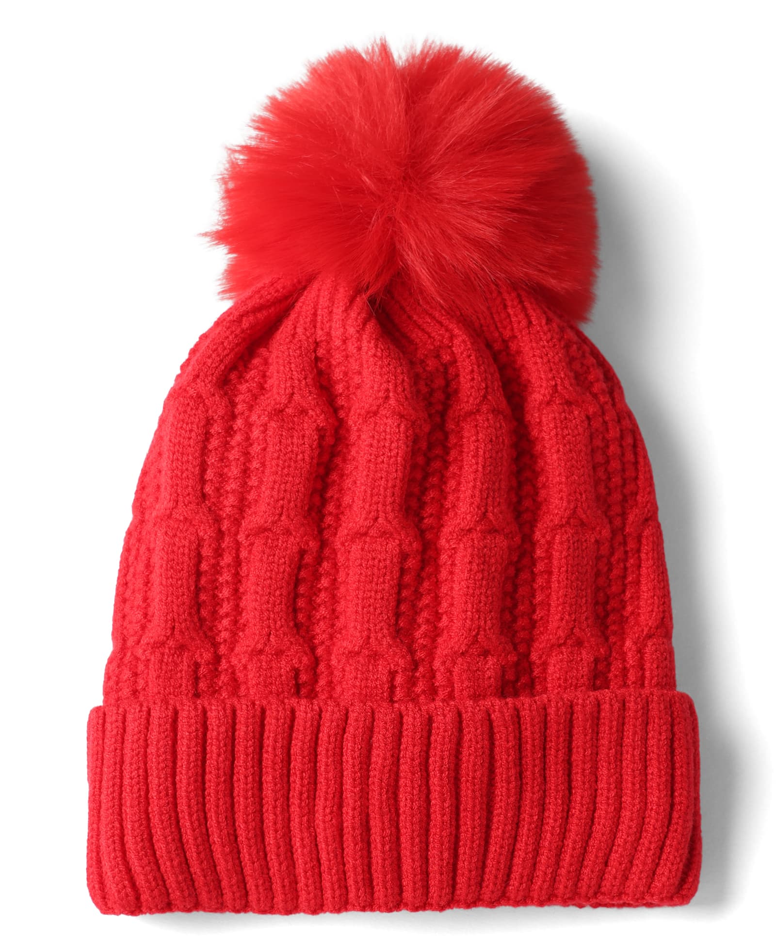 Babyhug Knit Woollen Pom Pom Cap Red- Diameter 11 cm-picture-13